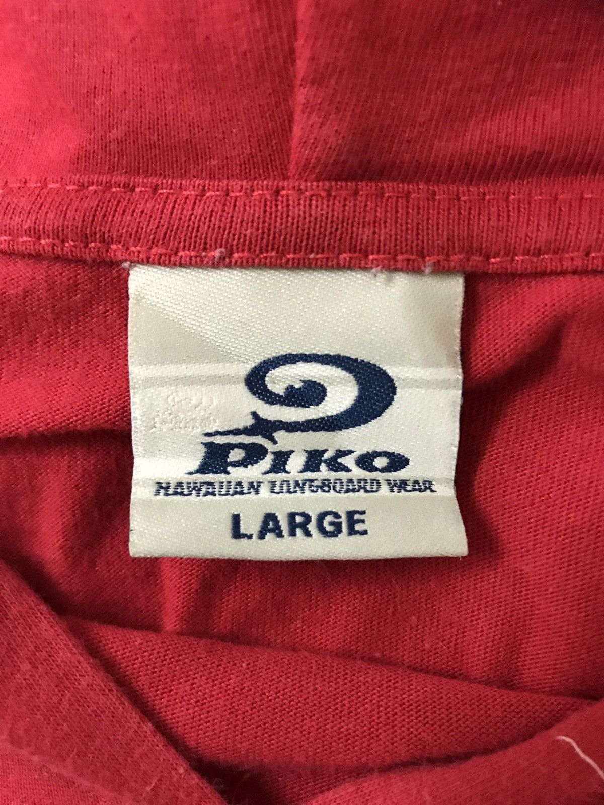 Japanese Brand × Vintage Vintage Piko Japan Surf Long Sleeve Shirt Hoodie Size US L / EU 52-54 / 3 - 7 Thumbnail