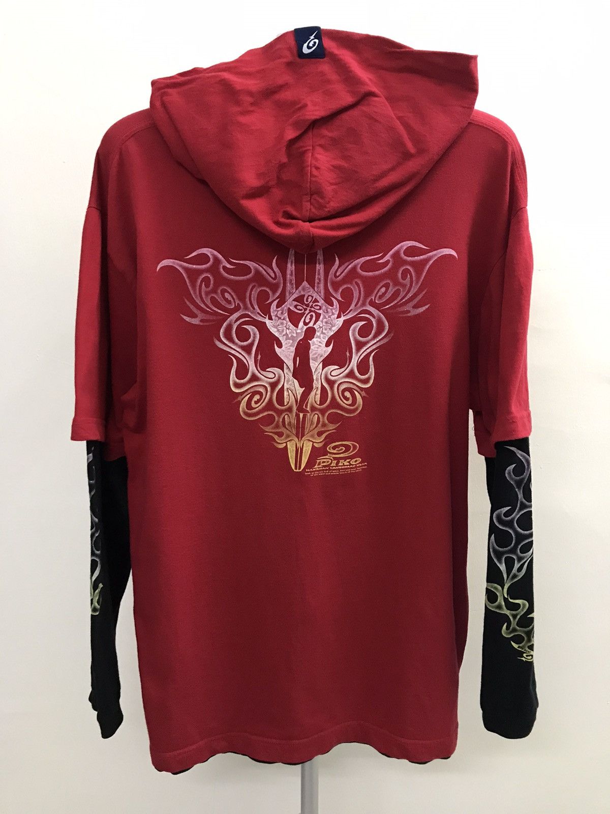 Japanese Brand × Vintage Vintage Piko Japan Surf Long Sleeve Shirt Hoodie Size US L / EU 52-54 / 3 - 1 Thumbnail