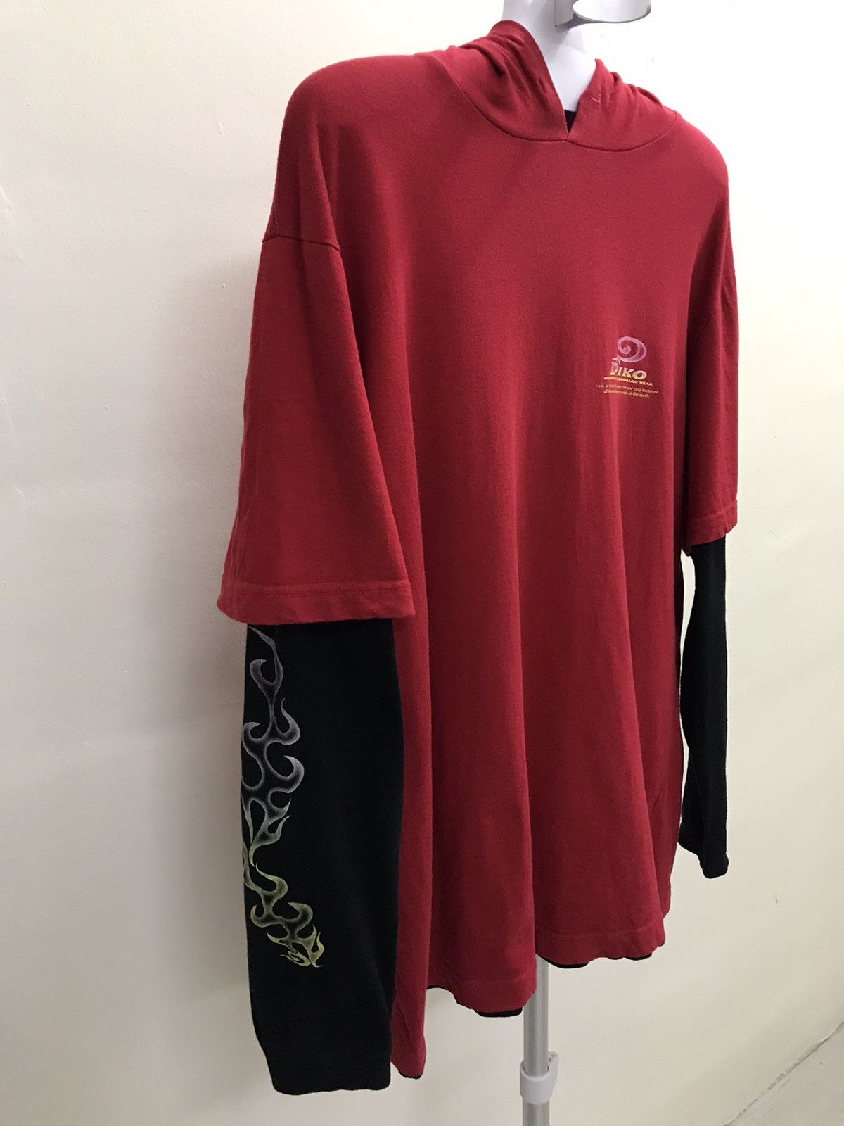 Japanese Brand × Vintage Vintage Piko Japan Surf Long Sleeve Shirt Hoodie Size US L / EU 52-54 / 3 - 3 Thumbnail
