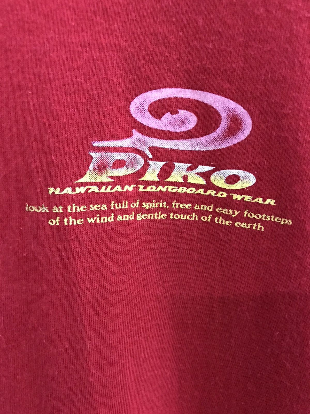 Japanese Brand × Vintage Vintage Piko Japan Surf Long Sleeve Shirt Hoodie Size US L / EU 52-54 / 3 - 5 Thumbnail