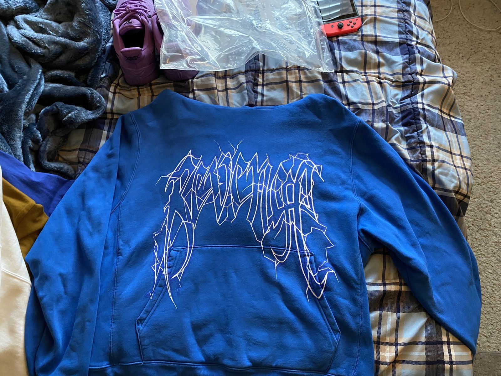 Revenge blue lightning hoodie hotsell