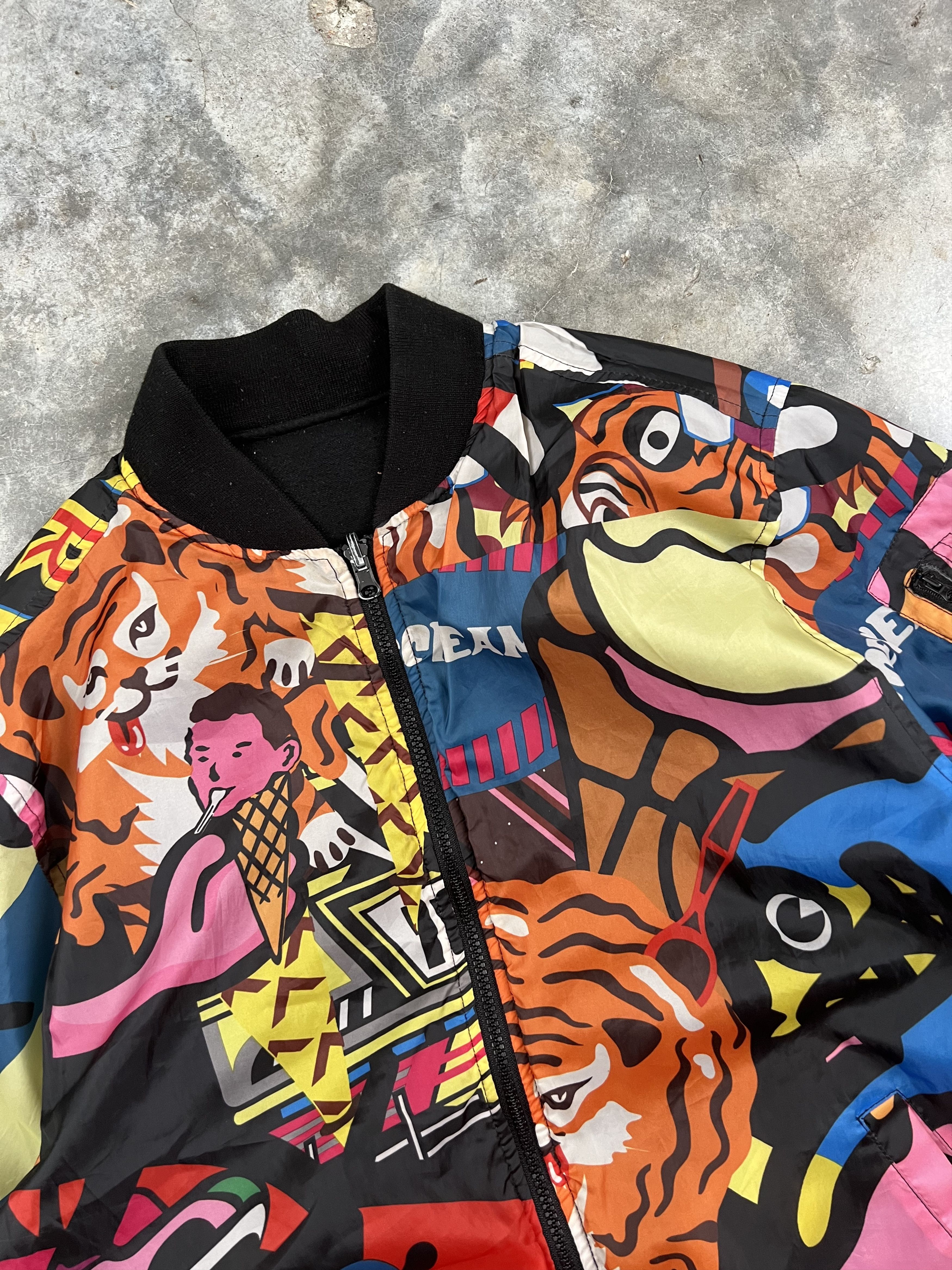 Icecream Icecream Black Reversible Bomber Jacket Medium Ice Size US M / EU 48-50 / 2 - 2 Thumbnail