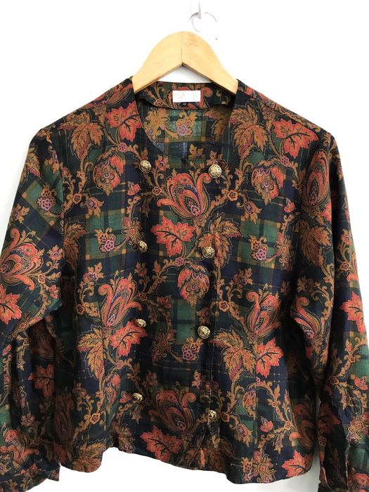 Vintage Vintage Burberry's Wool Paisley Button Jacket | Grailed