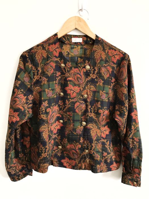 Vintage Vintage Burberry's Wool Paisley Button Jacket | Grailed