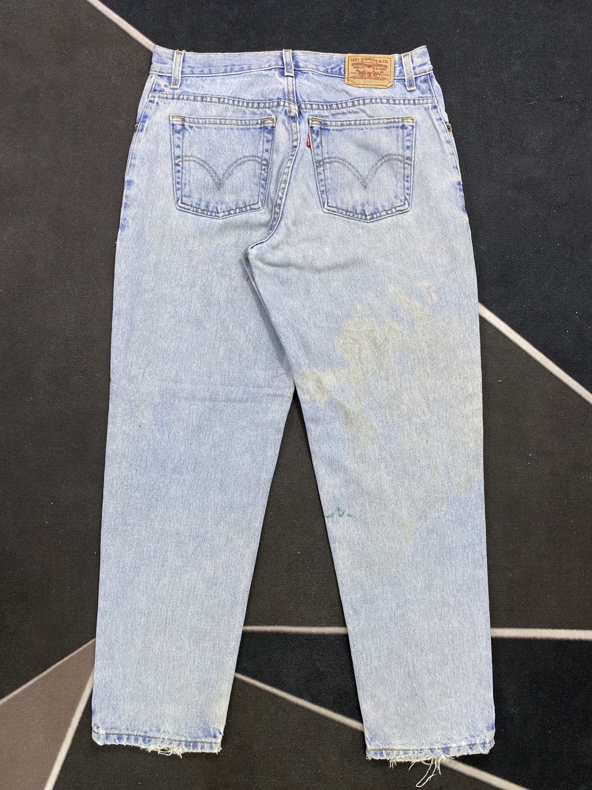 Jean × Levi's × Vintage VINTAGE LEVIS 550 BLUE WASH JEANS -J442 Size 32" / US 10 / IT 46 - 3 Thumbnail