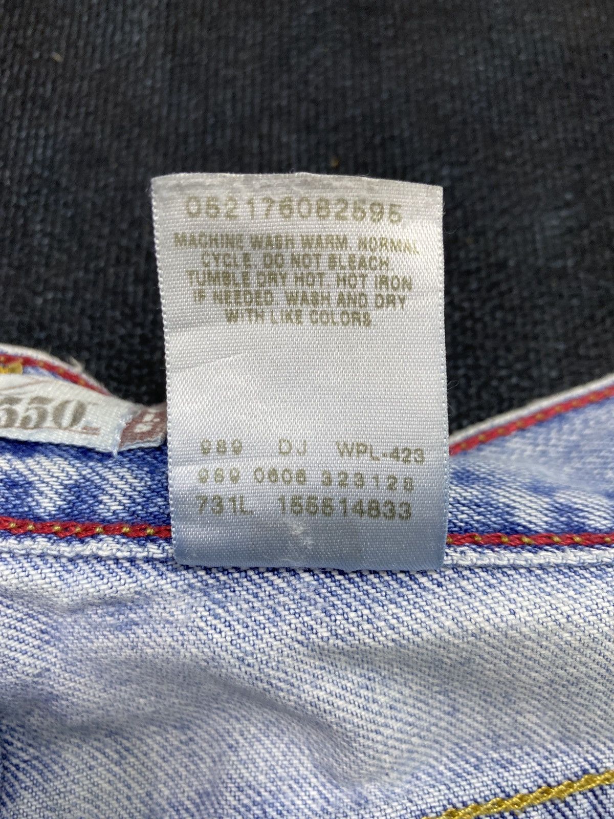 Jean × Levi's × Vintage VINTAGE LEVIS 550 BLUE WASH JEANS -J442 Size 32" / US 10 / IT 46 - 8 Thumbnail