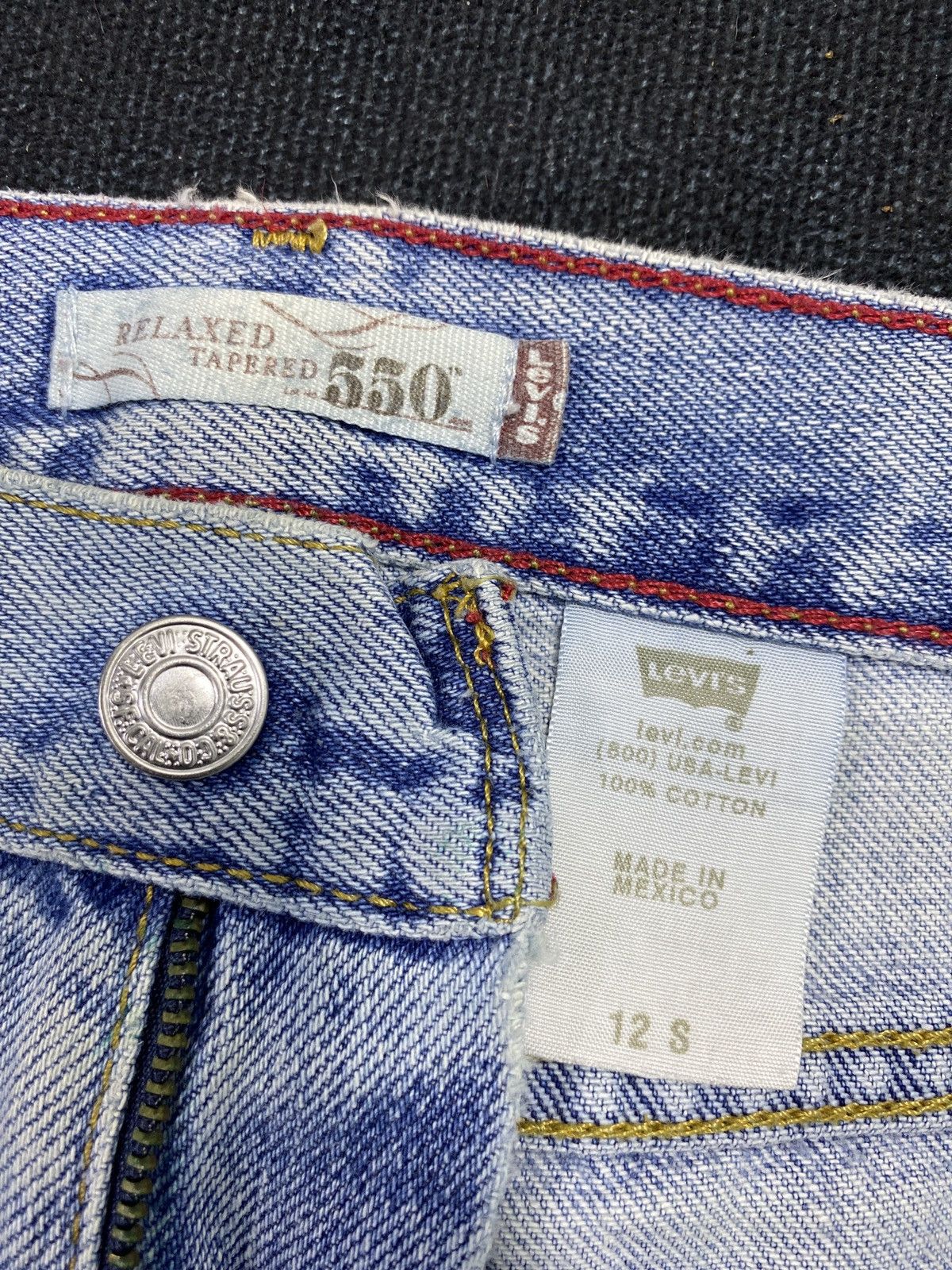 Jean × Levi's × Vintage VINTAGE LEVIS 550 BLUE WASH JEANS -J442 Size 32" / US 10 / IT 46 - 7 Thumbnail