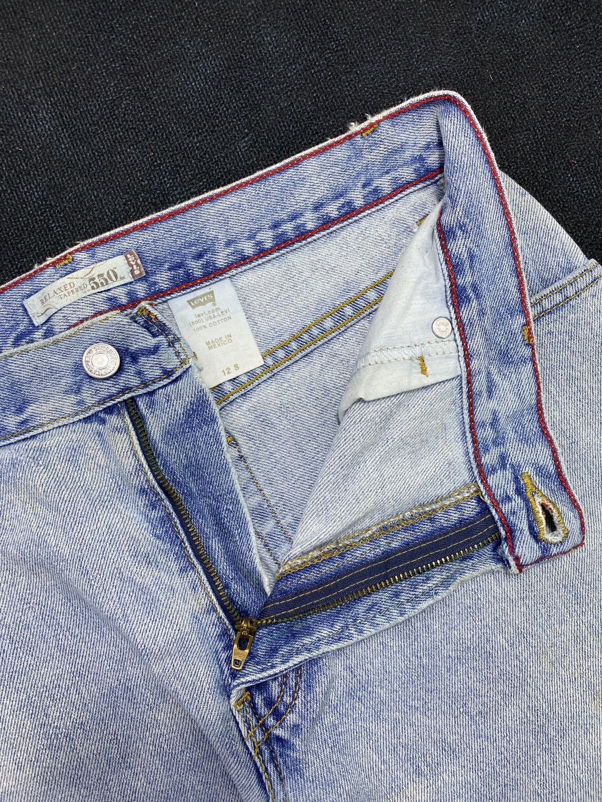 Jean × Levi's × Vintage VINTAGE LEVIS 550 BLUE WASH JEANS -J442 Size 32" / US 10 / IT 46 - 5 Thumbnail