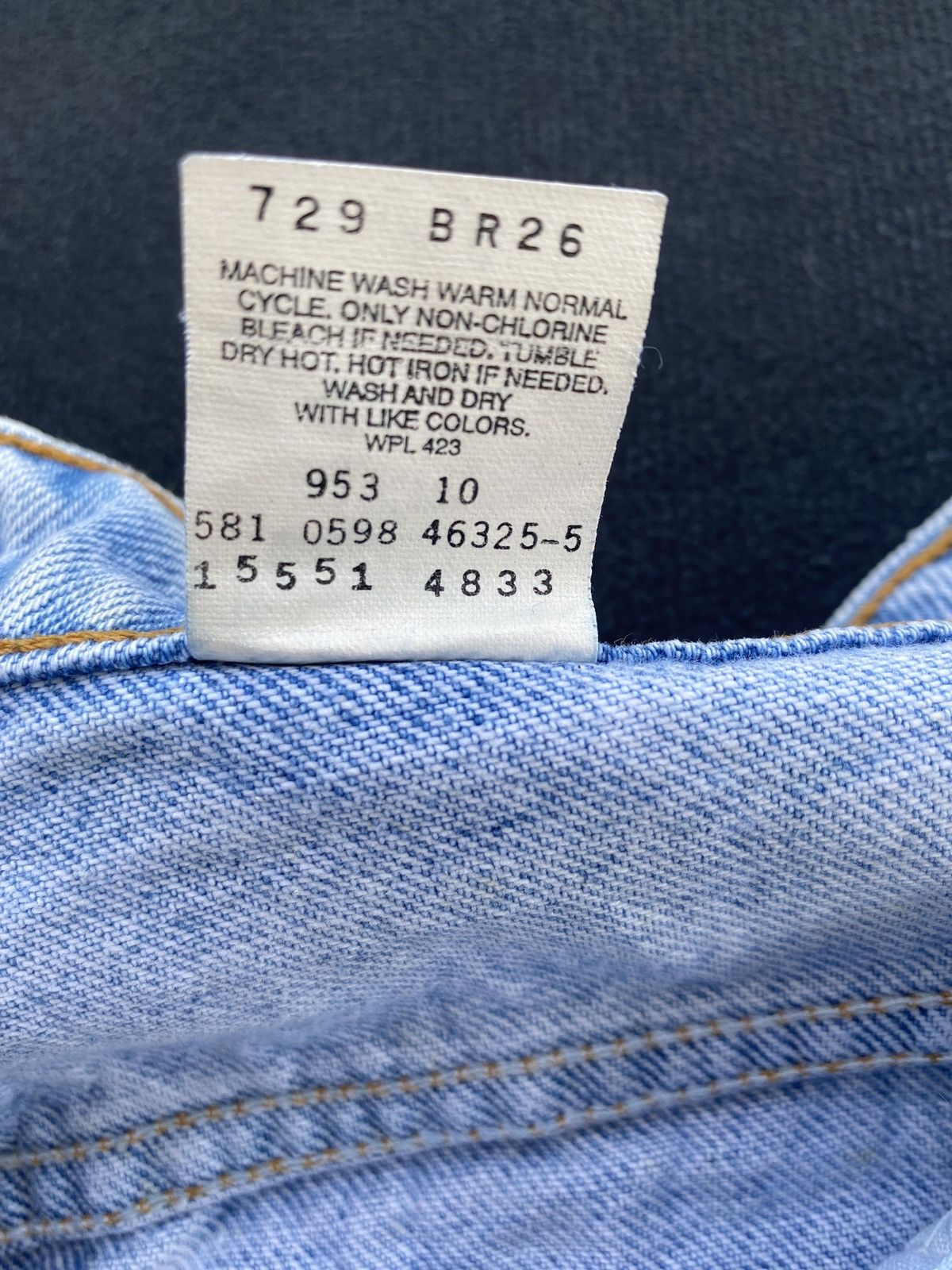 Levi's VINTAGE LEVIS 550 BLUE WASH JEANS-J446 Size US 31 - 8 Thumbnail