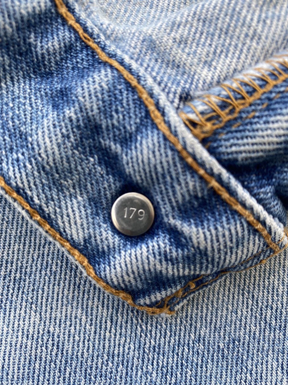 Levi's VINTAGE LEVIS 550 DISTRESSED BLUE WASH JEANS -J447 Size 29" - 6 Thumbnail