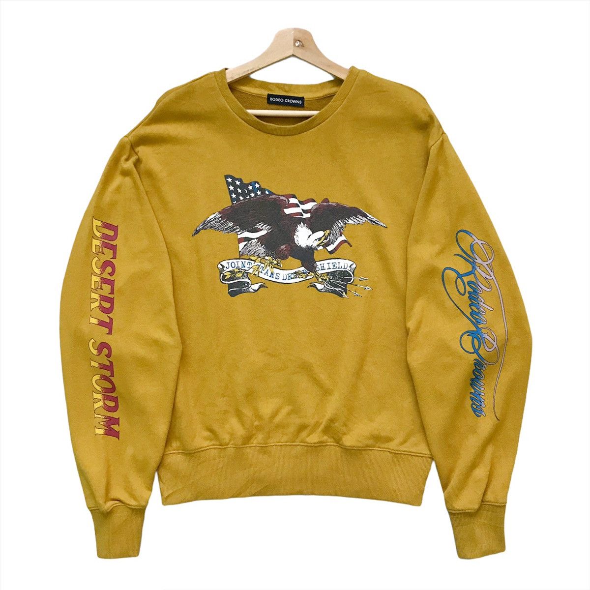 Japanese Brand Rodeo Crowns Big Logo Pullover Crewneck Sweatshirt Size L Size US L / EU 52-54 / 3 - 1 Thumbnail
