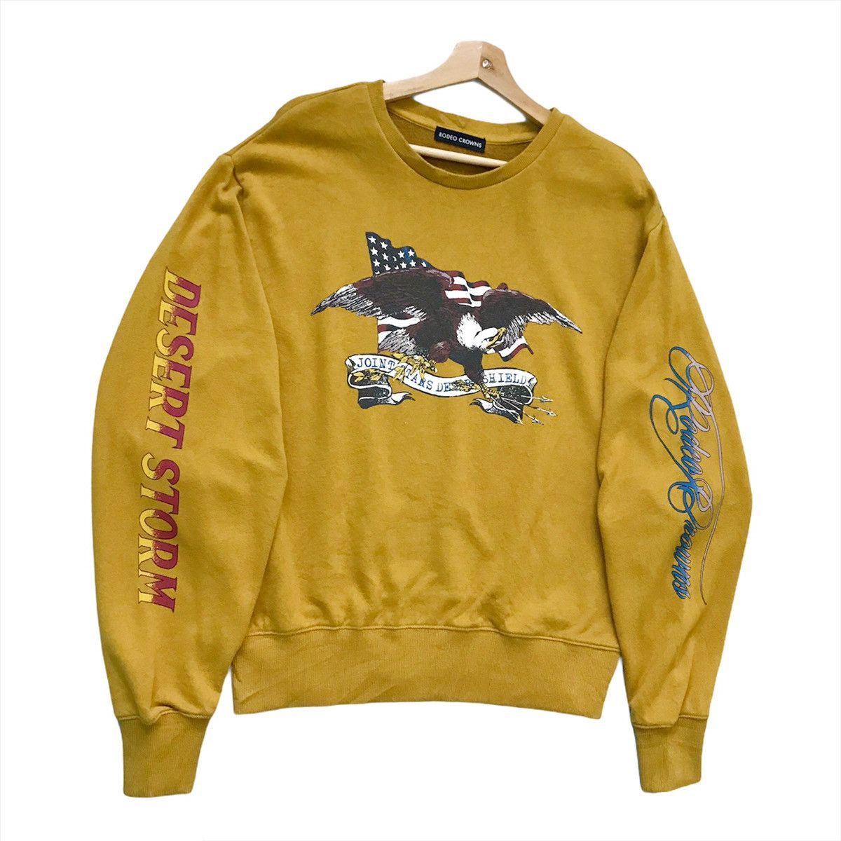 Japanese Brand Rodeo Crowns Big Logo Pullover Crewneck Sweatshirt Size L Size US L / EU 52-54 / 3 - 2 Thumbnail