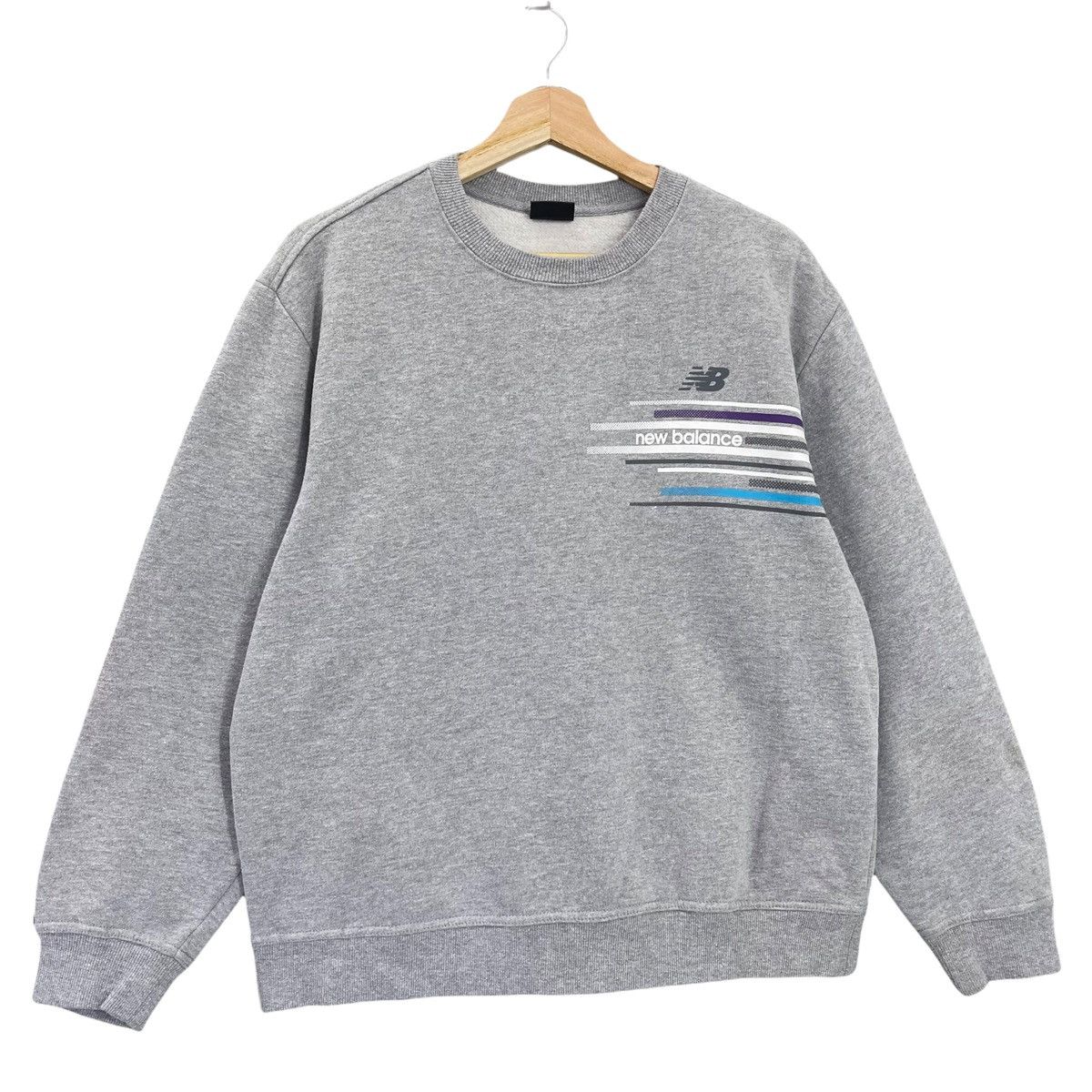 New Balance Vintage New Balance Spellout Logo Pullover Sweatshirt Size M Size US M / EU 48-50 / 2 - 2 Thumbnail
