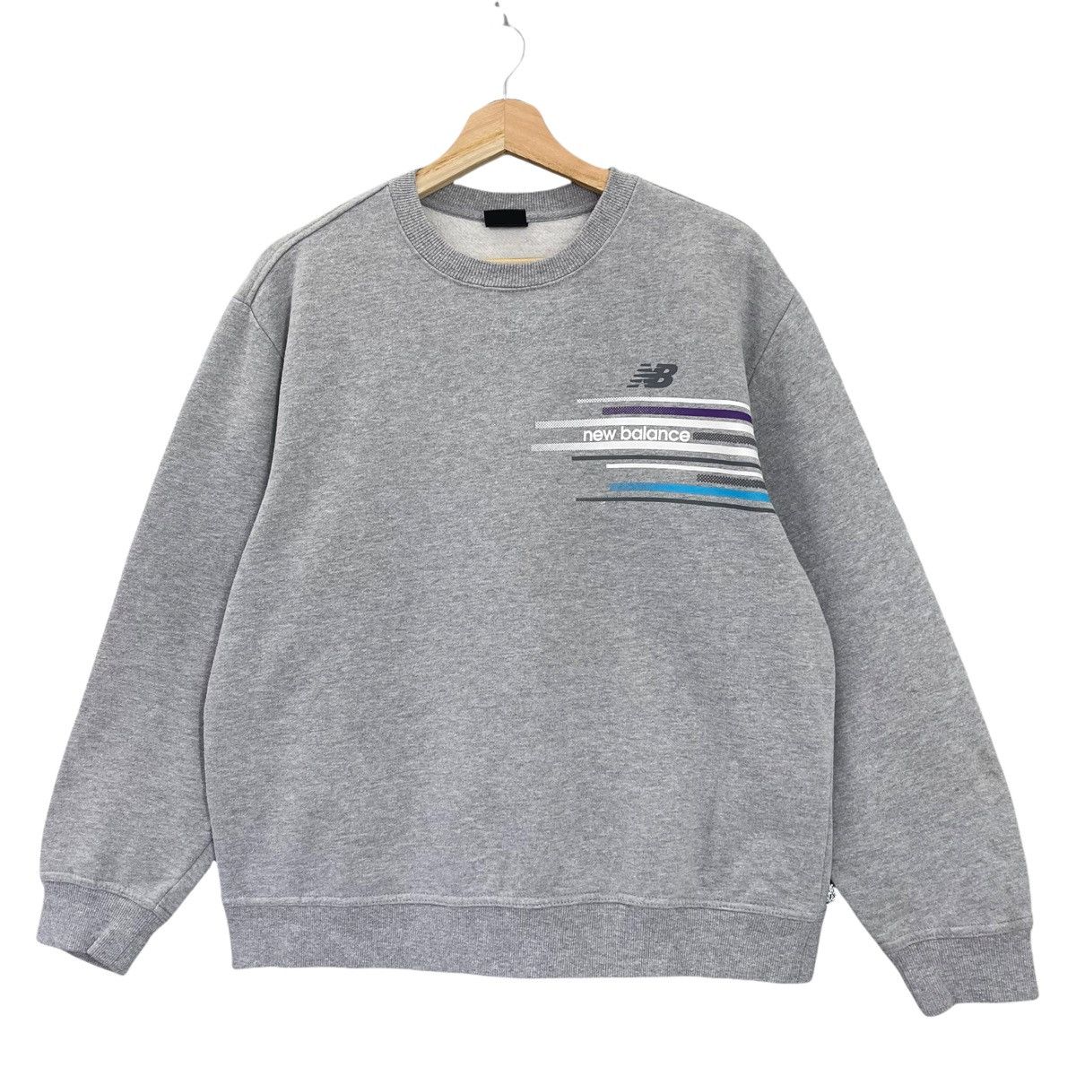 New Balance Vintage New Balance Spellout Logo Pullover Sweatshirt Size M Size US M / EU 48-50 / 2 - 3 Thumbnail