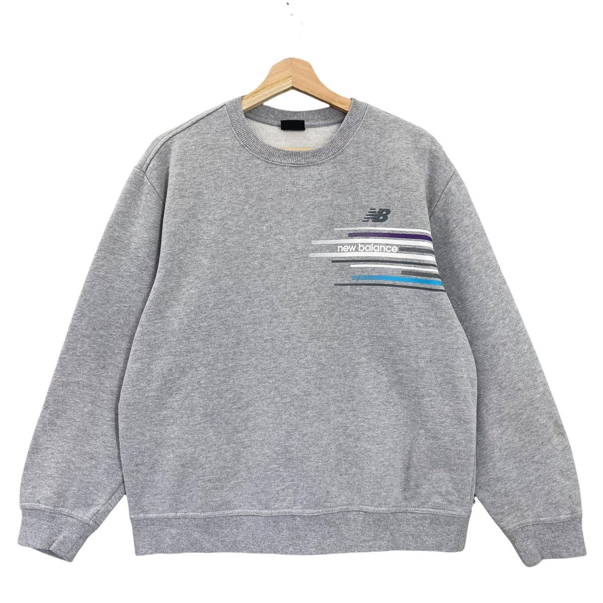 Vintage New Balance Spellout Logo Pullover Sweatshirt Size M