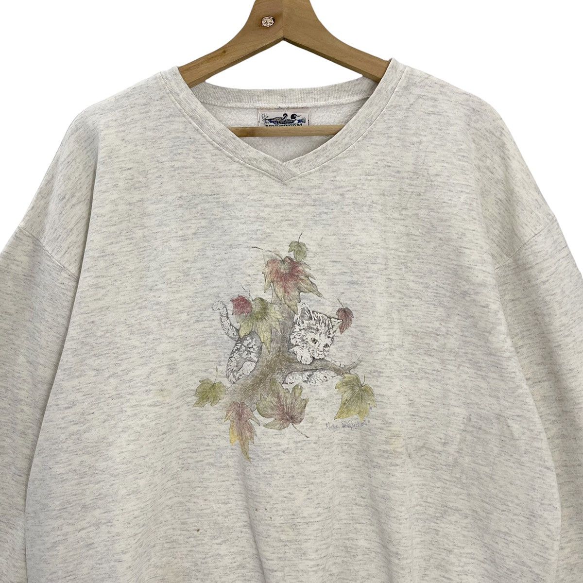 Vintage Vintage 90’s Art Design Crewneck Sweatshirt Size M Size US L / EU 52-54 / 3 - 4 Thumbnail