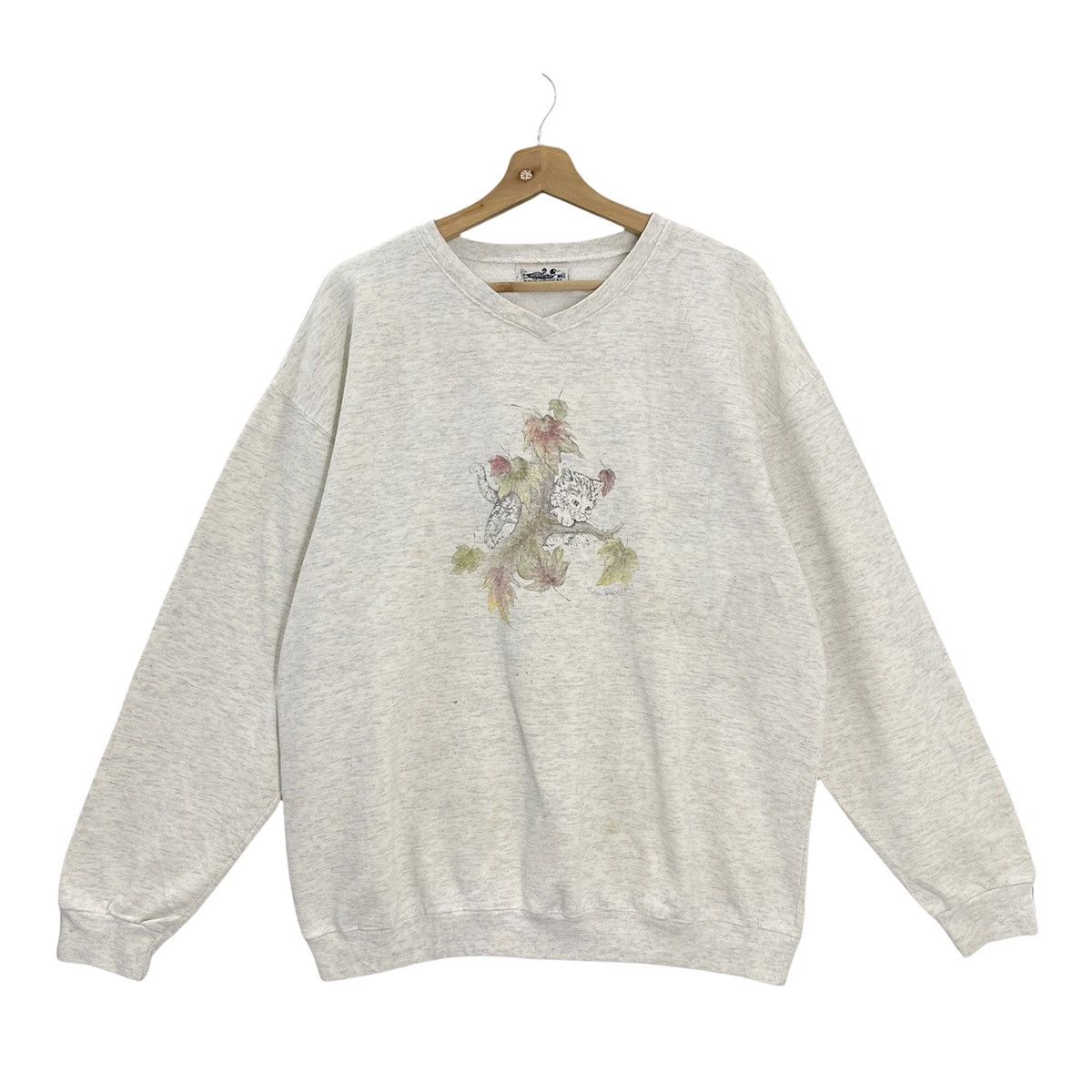 Vintage Vintage 90’s Art Design Crewneck Sweatshirt Size M Size US L / EU 52-54 / 3 - 1 Thumbnail