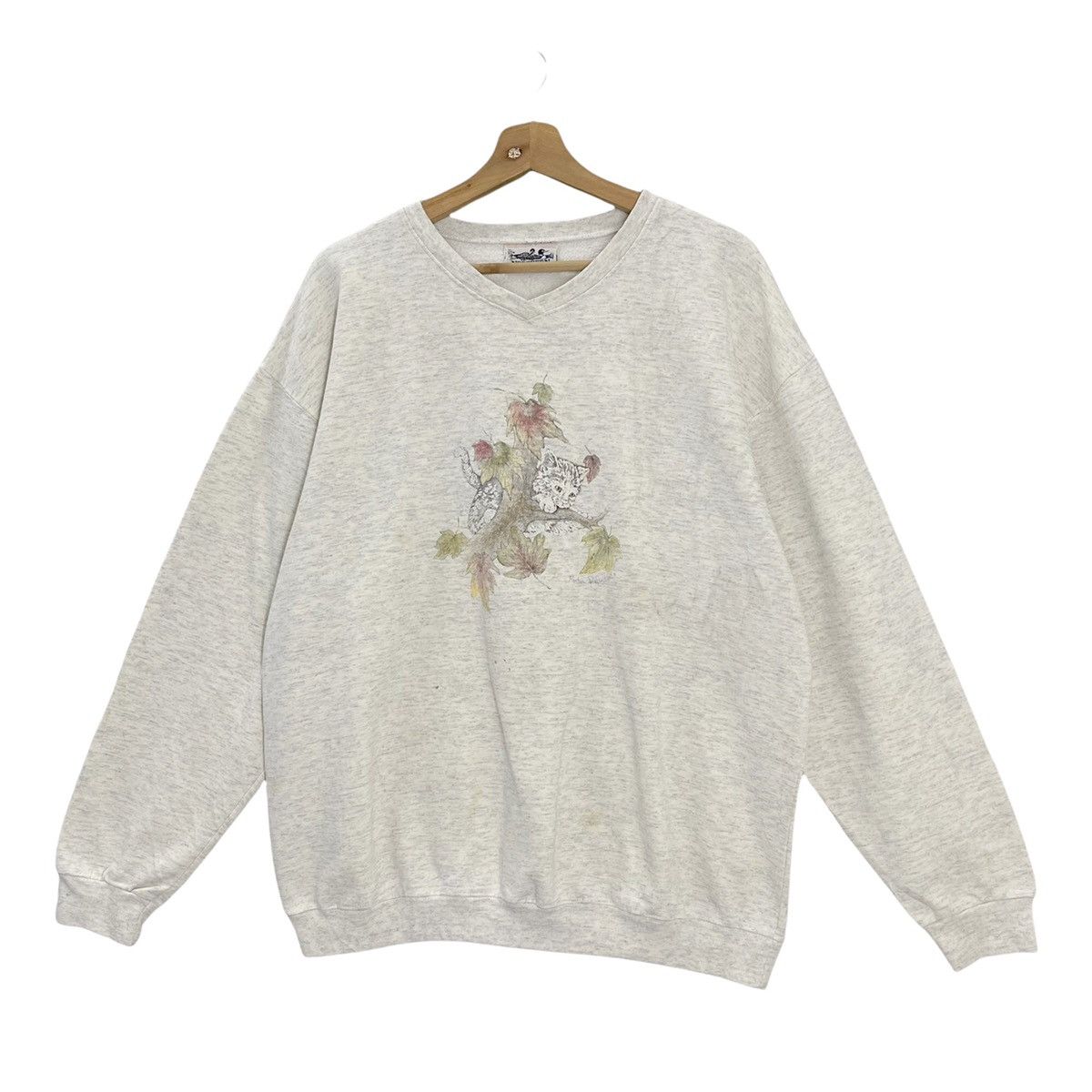 Vintage Vintage 90’s Art Design Crewneck Sweatshirt Size M Size US L / EU 52-54 / 3 - 3 Thumbnail