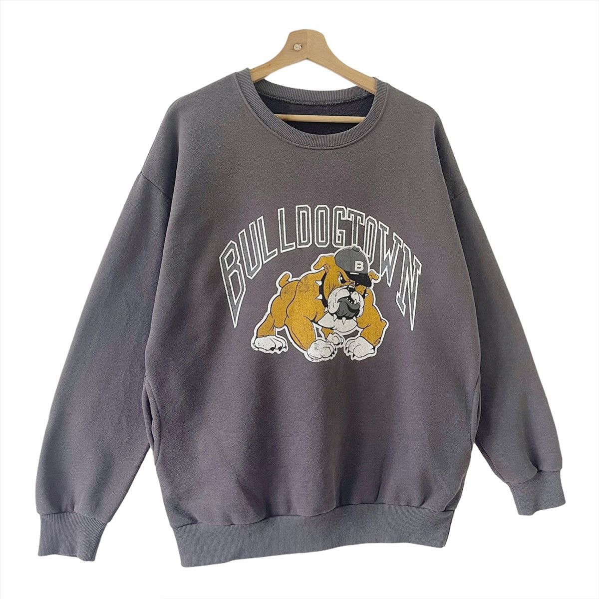 Japanese Brand Bulldogtown Big Logo Printed Crewneck Sweatshirt Size M Size US M / EU 48-50 / 2 - 2 Thumbnail