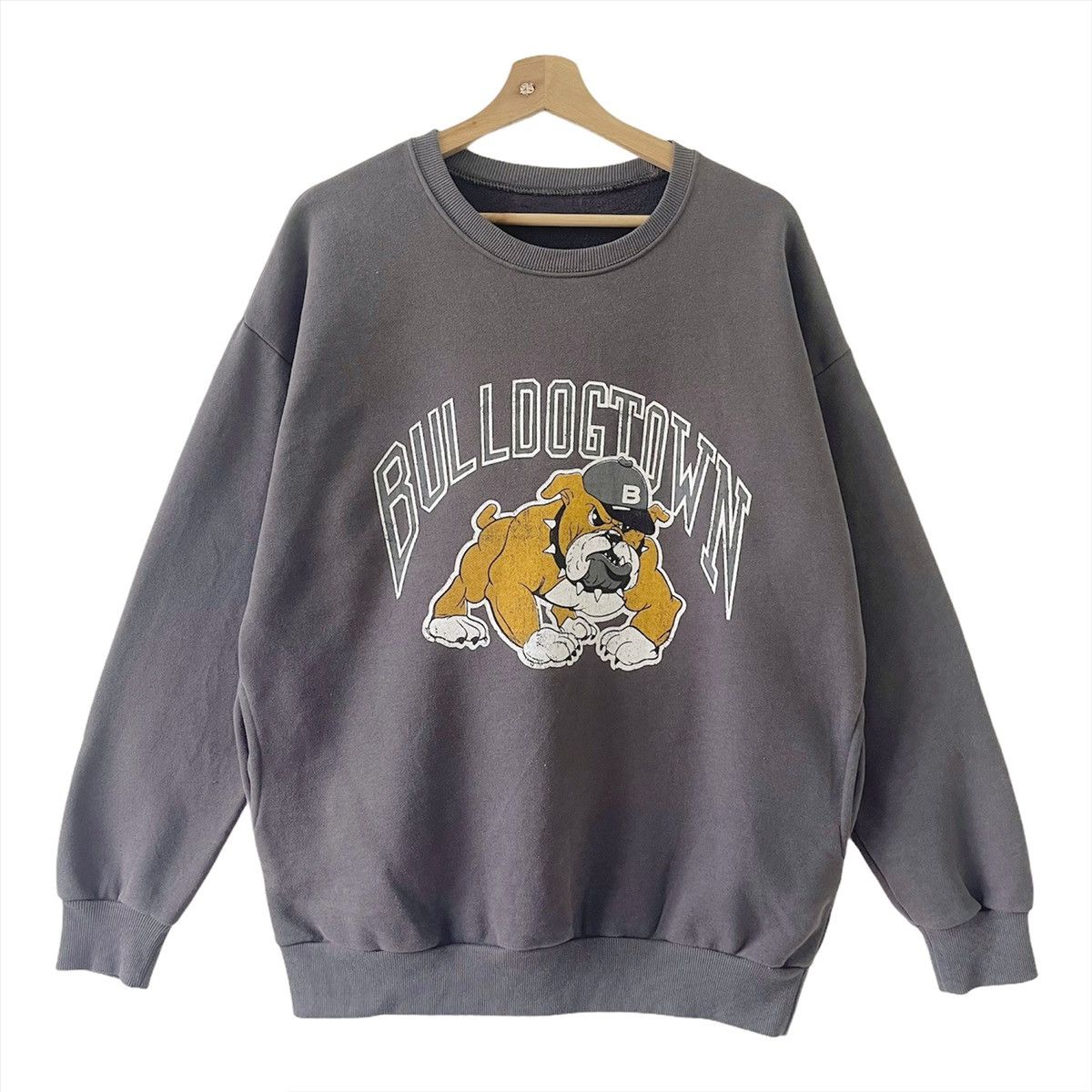 Japanese Brand Bulldogtown Big Logo Printed Crewneck Sweatshirt Size M Size US M / EU 48-50 / 2 - 1 Thumbnail