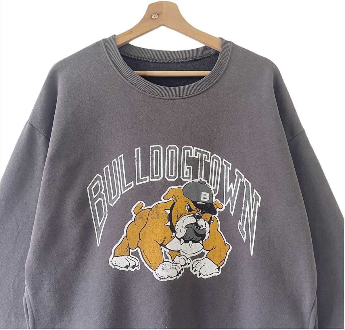 Japanese Brand Bulldogtown Big Logo Printed Crewneck Sweatshirt Size M Size US M / EU 48-50 / 2 - 4 Thumbnail