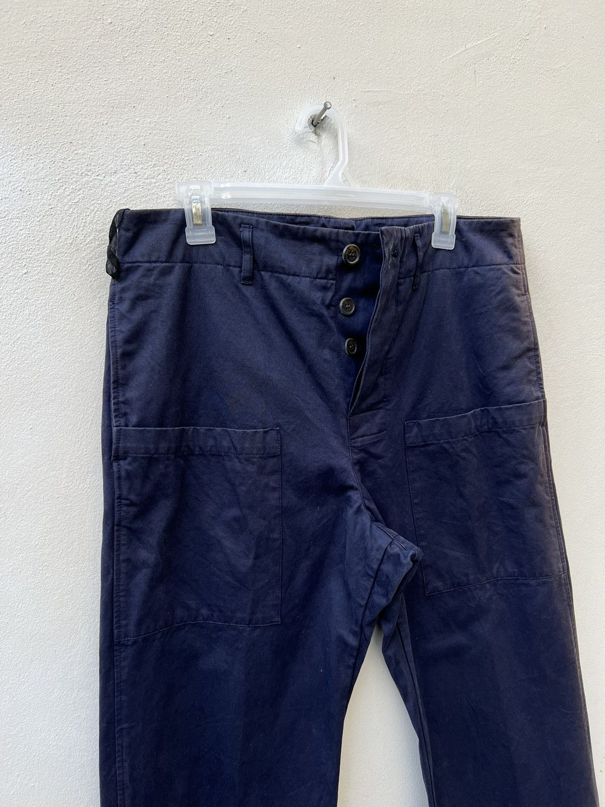 SOFIE D'HOORE Vintage Sofie D’Hoore Belgium Sun Faded Indigo Work Pant Size US 32 / EU 48 - 7 Thumbnail