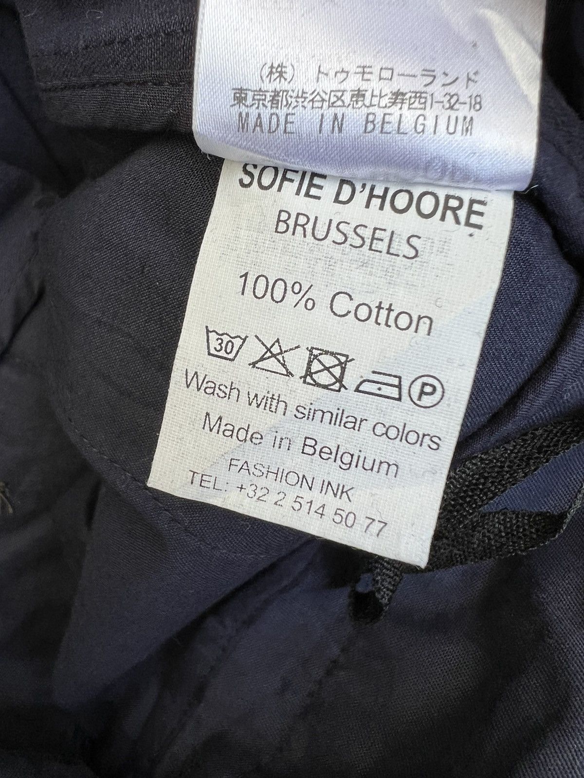 SOFIE D'HOORE Vintage Sofie D’Hoore Belgium Sun Faded Indigo Work Pant Size US 32 / EU 48 - 20 Thumbnail