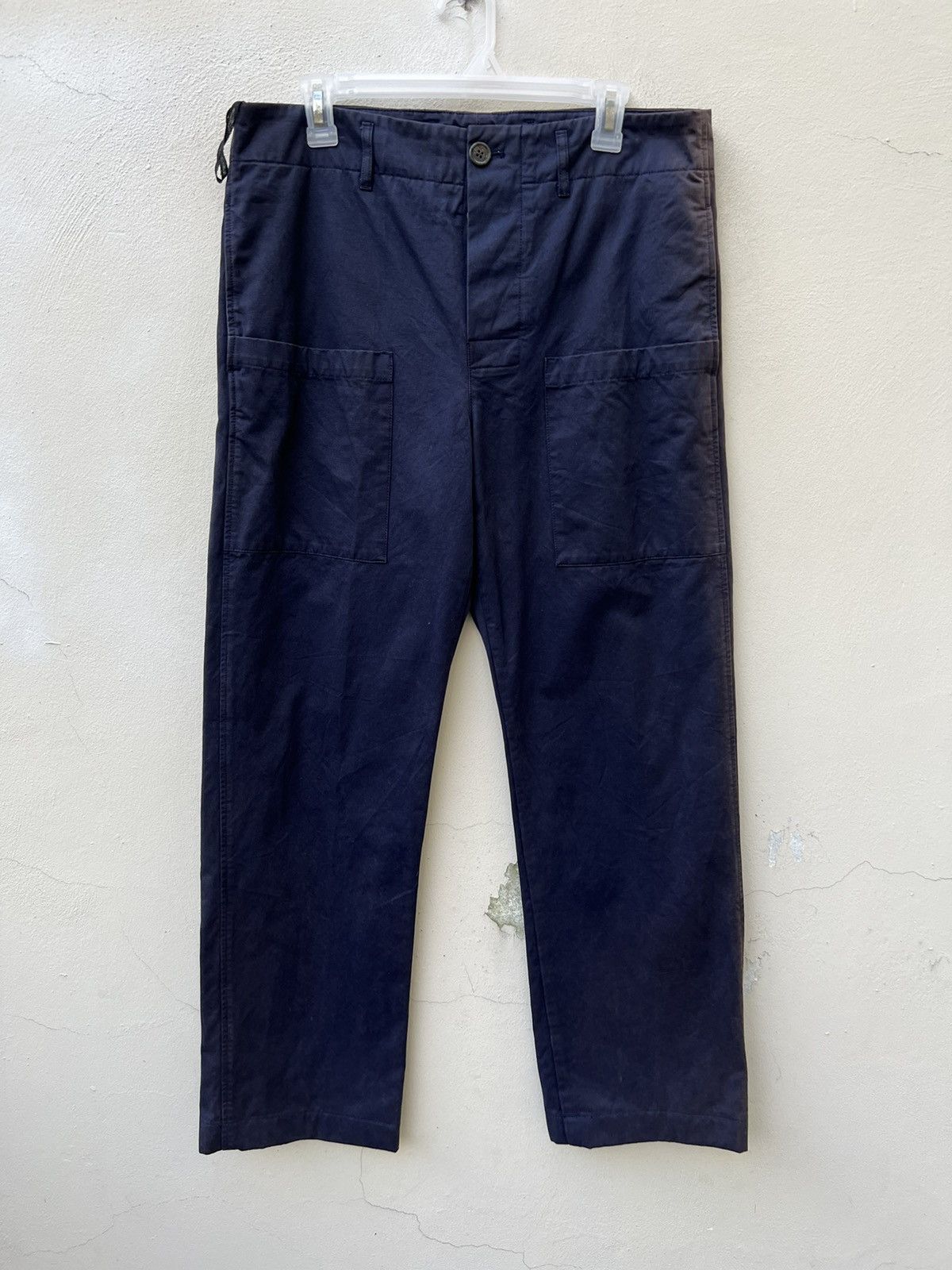 SOFIE D'HOORE Vintage Sofie D’Hoore Belgium Sun Faded Indigo Work Pant Size US 32 / EU 48 - 6 Thumbnail