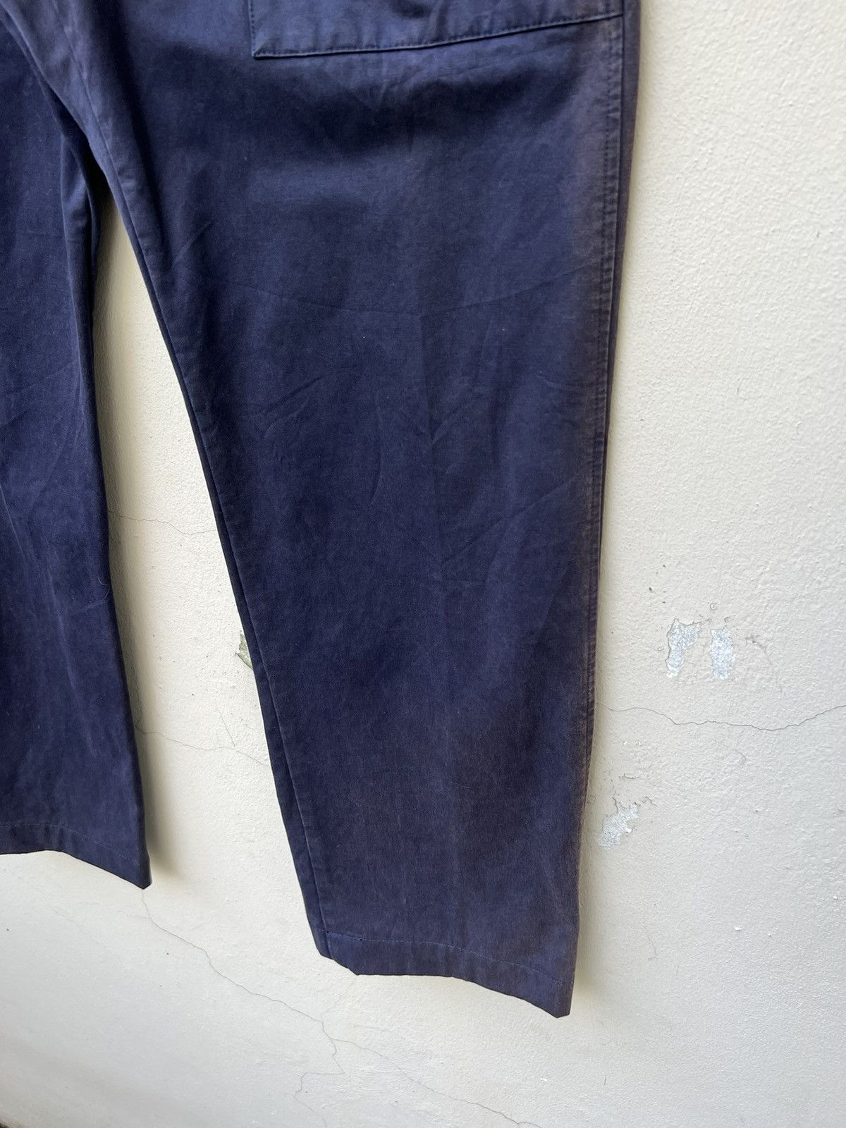 SOFIE D'HOORE Vintage Sofie D’Hoore Belgium Sun Faded Indigo Work Pant Size US 32 / EU 48 - 10 Thumbnail
