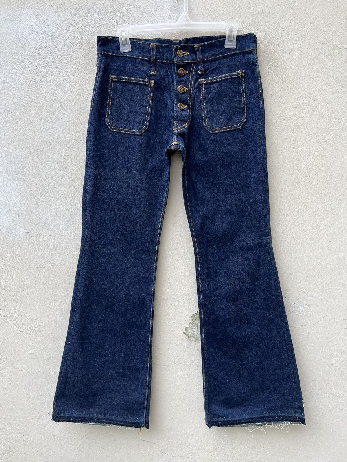Vintage Vintage 70s Bigstone Japan Blue Denim Bootcut Jeans Size US 30 / EU 46 - 3 Thumbnail