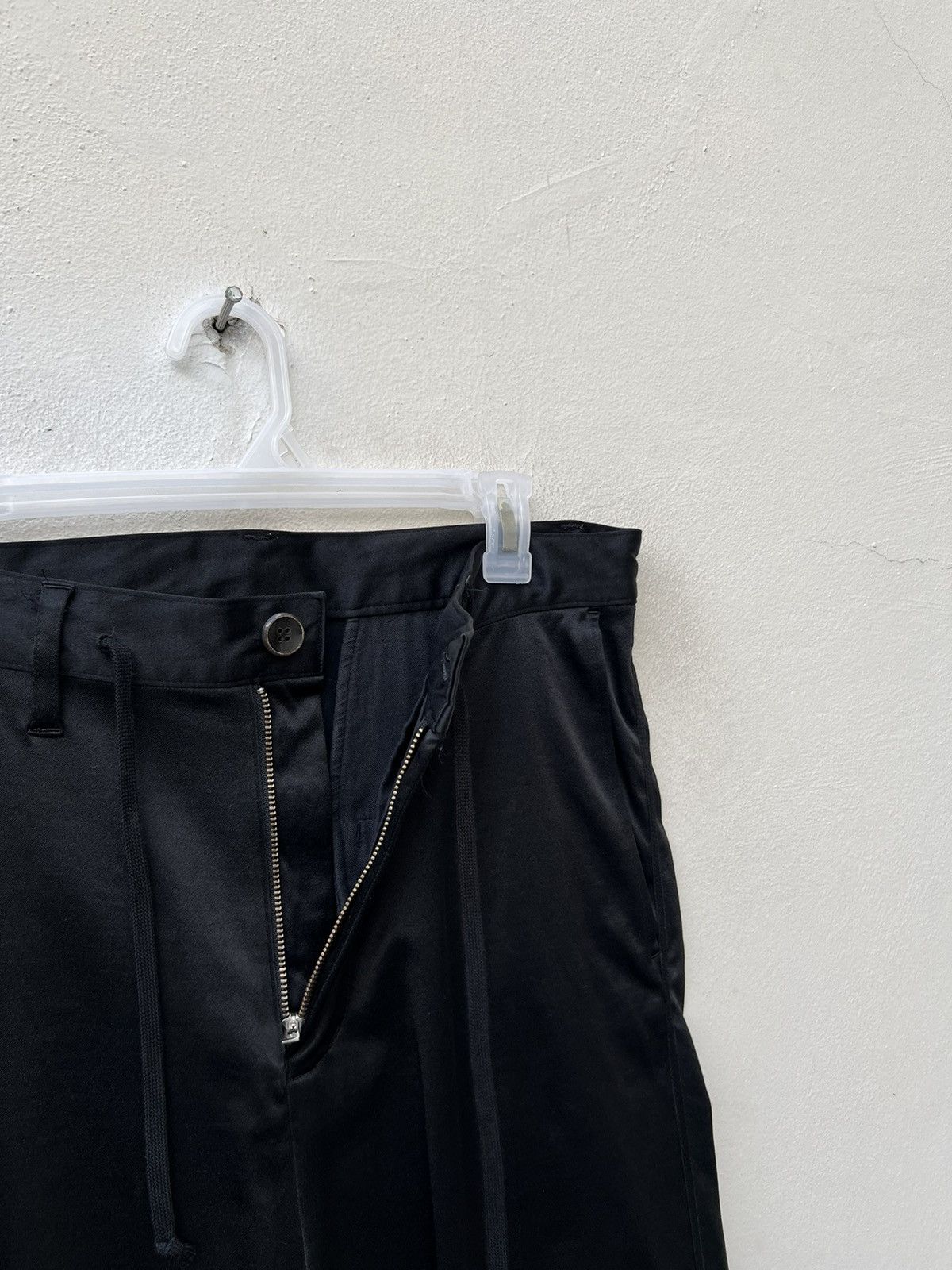 If Six Was Nine L.G.B Drawstring Waist Drop Crotch Black Trouser Pant Size US 30 / EU 46 - 6 Thumbnail
