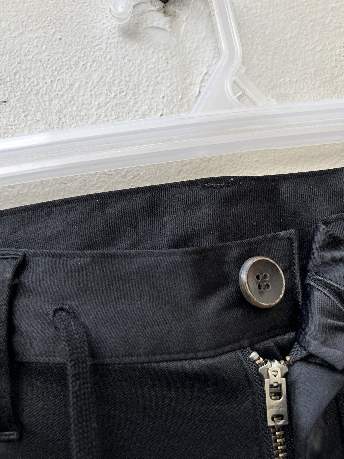 If Six Was Nine L.G.B Drawstring Waist Drop Crotch Black Trouser Pant Size US 30 / EU 46 - 5 Thumbnail