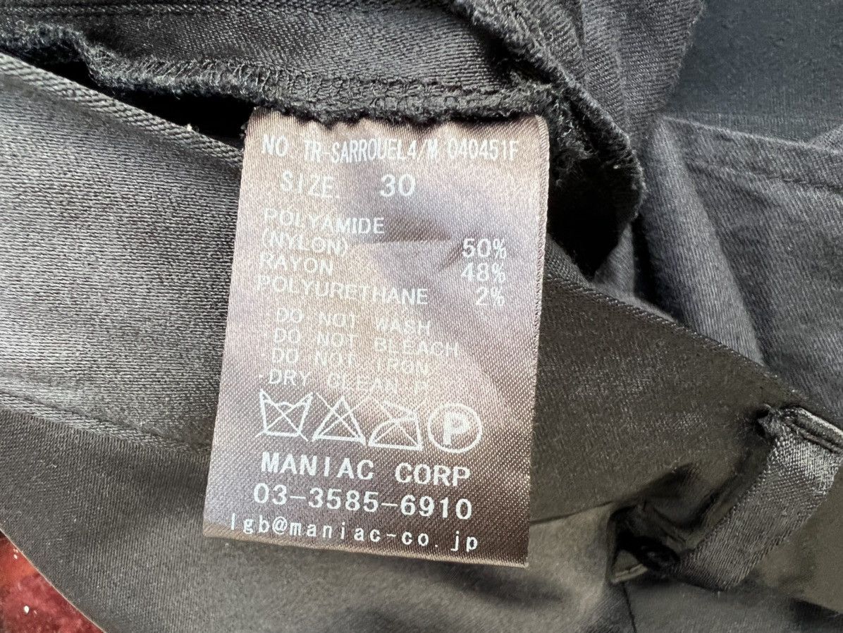 If Six Was Nine L.G.B Drawstring Waist Drop Crotch Black Trouser Pant Size US 30 / EU 46 - 14 Thumbnail