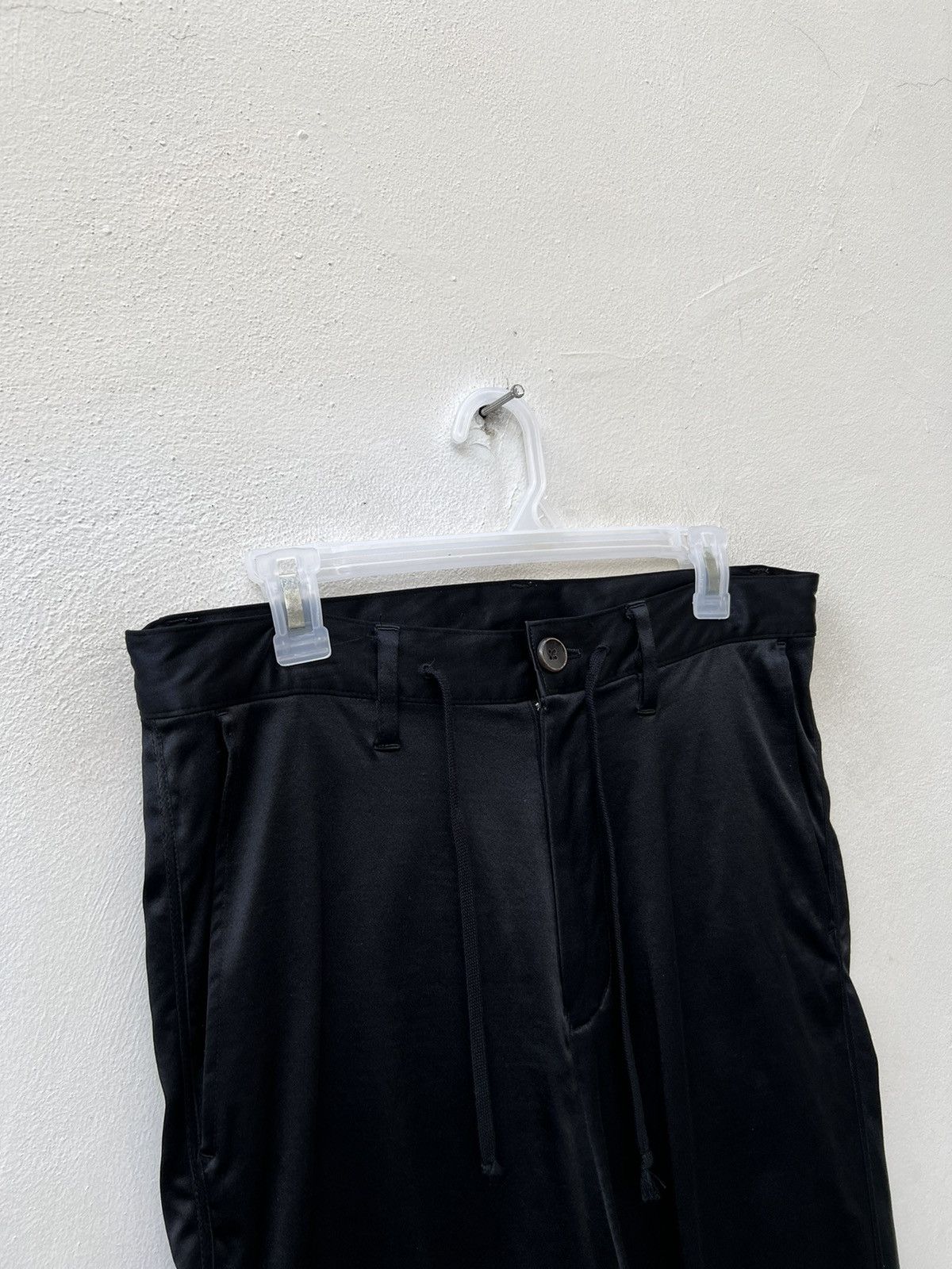 If Six Was Nine L.G.B Drawstring Waist Drop Crotch Black Trouser Pant Size US 30 / EU 46 - 4 Thumbnail