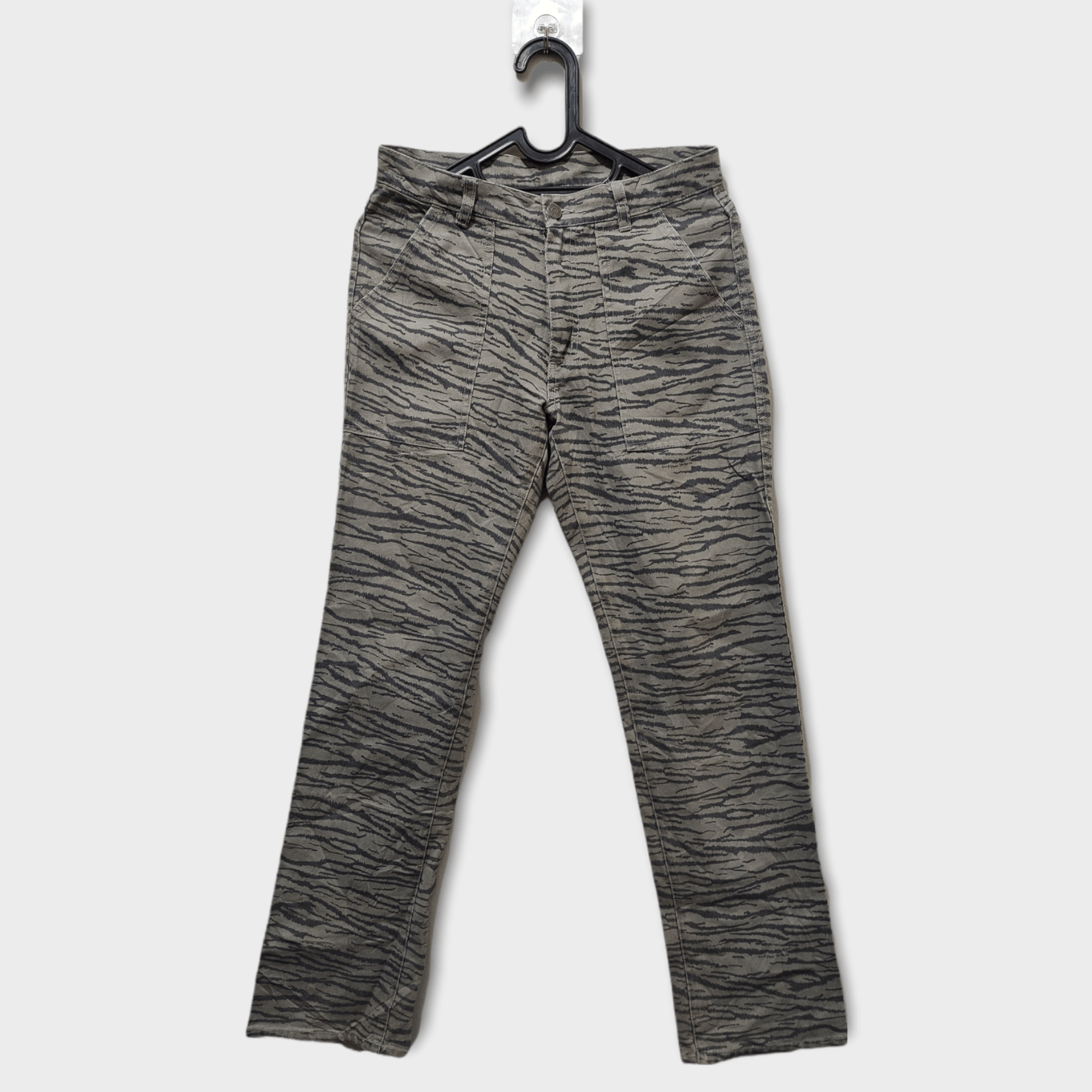 14th Addiction × Japanese Brand × Le Grande Bleu (L.G.B.) Right On Fatigue Pants Striped Motif Size US 30 / EU 46 - 2 Thumbnail