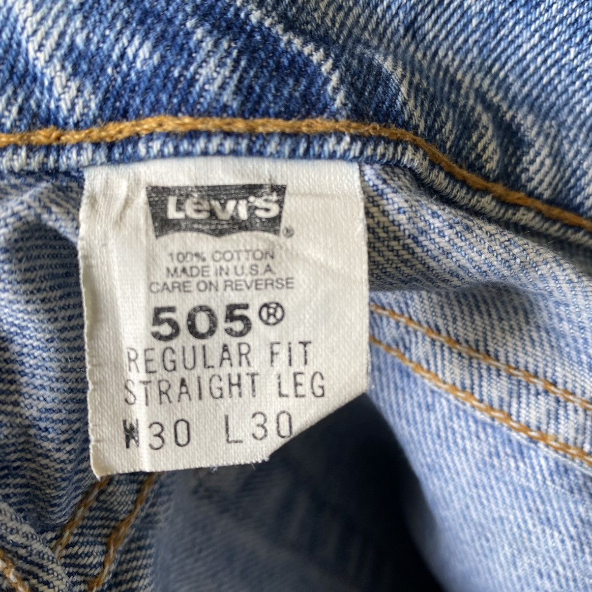 Levi's Vintage Levis 505 Distressed jeans Regular fit Size US 30 / EU 46 - 16 Thumbnail