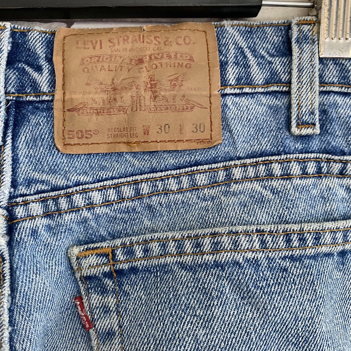 Levi's Vintage Levis 505 Distressed jeans Regular fit Size US 30 / EU 46 - 3 Thumbnail
