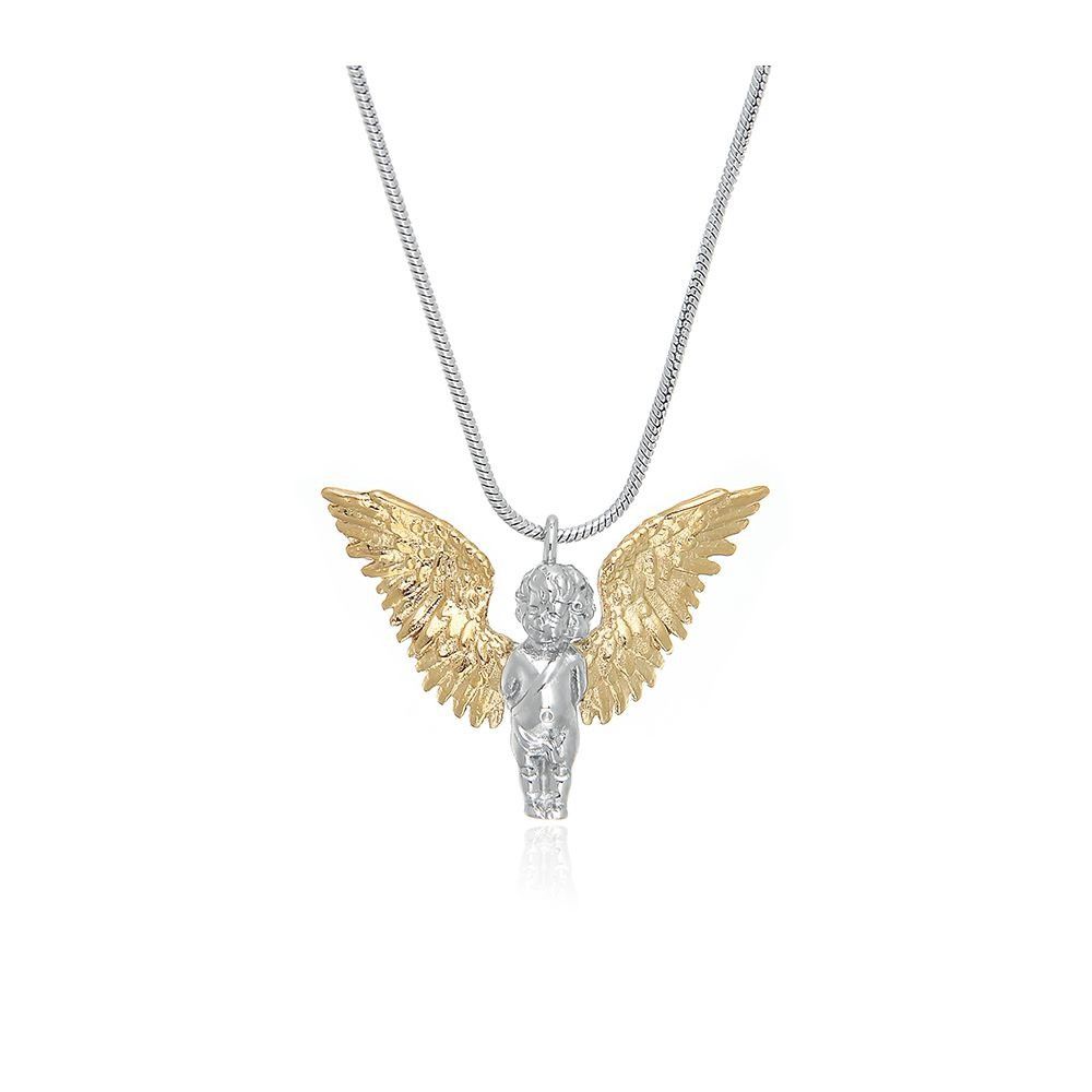 Vintage Cute Angel Pendant Fashion Couple Necklace Size ONE SIZE - 1 Thumbnail