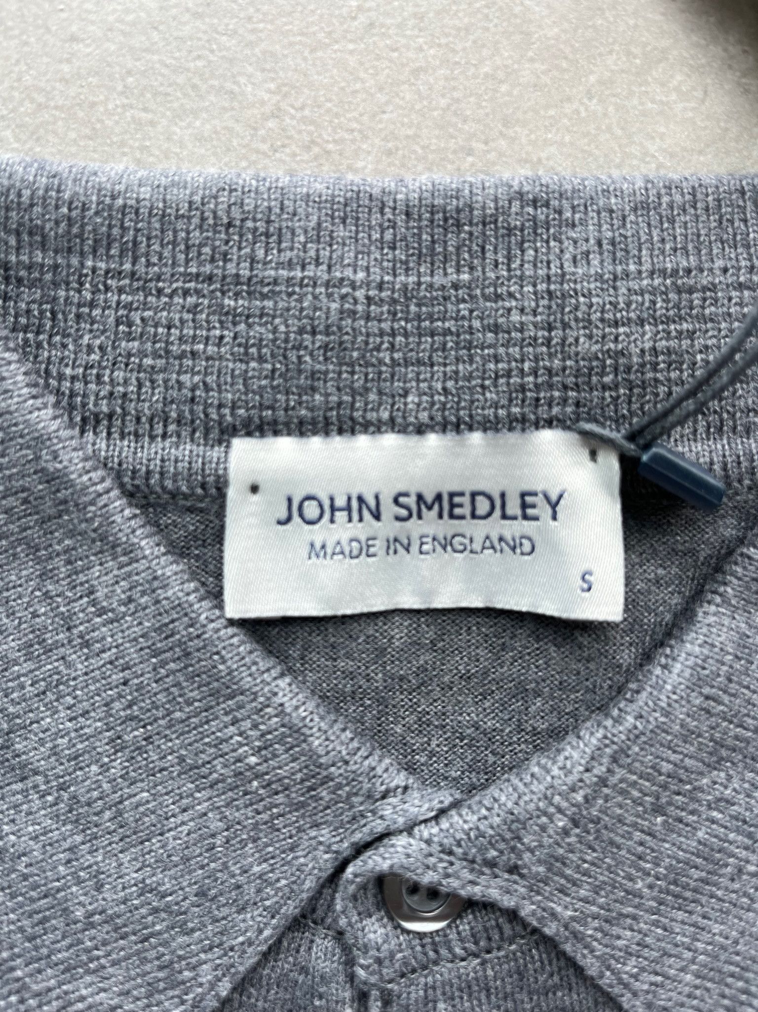 John Smedley John Smedley England Made Fine Knit Cotton Polo Sweater Size US S / EU 44-46 / 1 - 5 Thumbnail