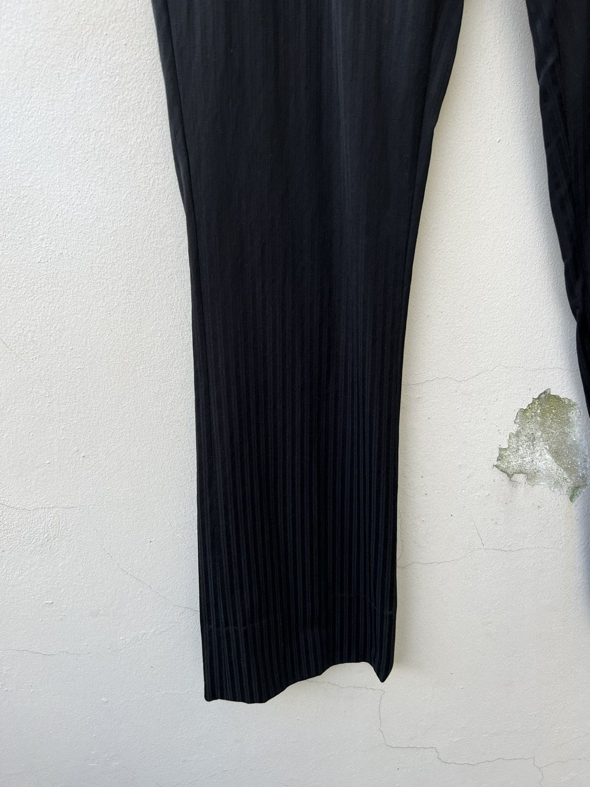 Katharine Hamnett London KHL Striped Rayon Blend Cropped Flare Trouser Size US 30 / EU 46 - 5 Thumbnail
