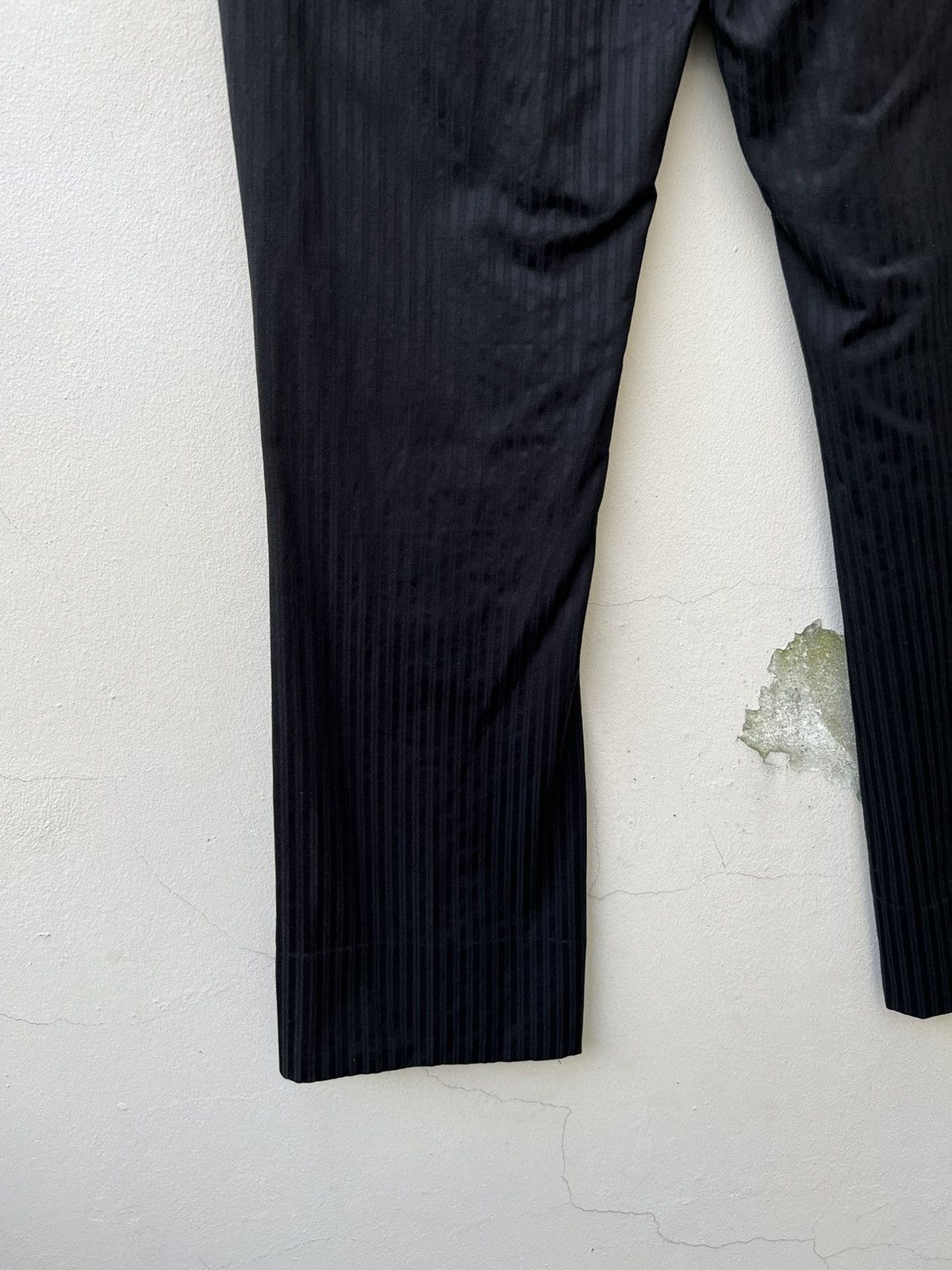 Katharine Hamnett London KHL Striped Rayon Blend Cropped Flare Trouser Size US 30 / EU 46 - 10 Thumbnail