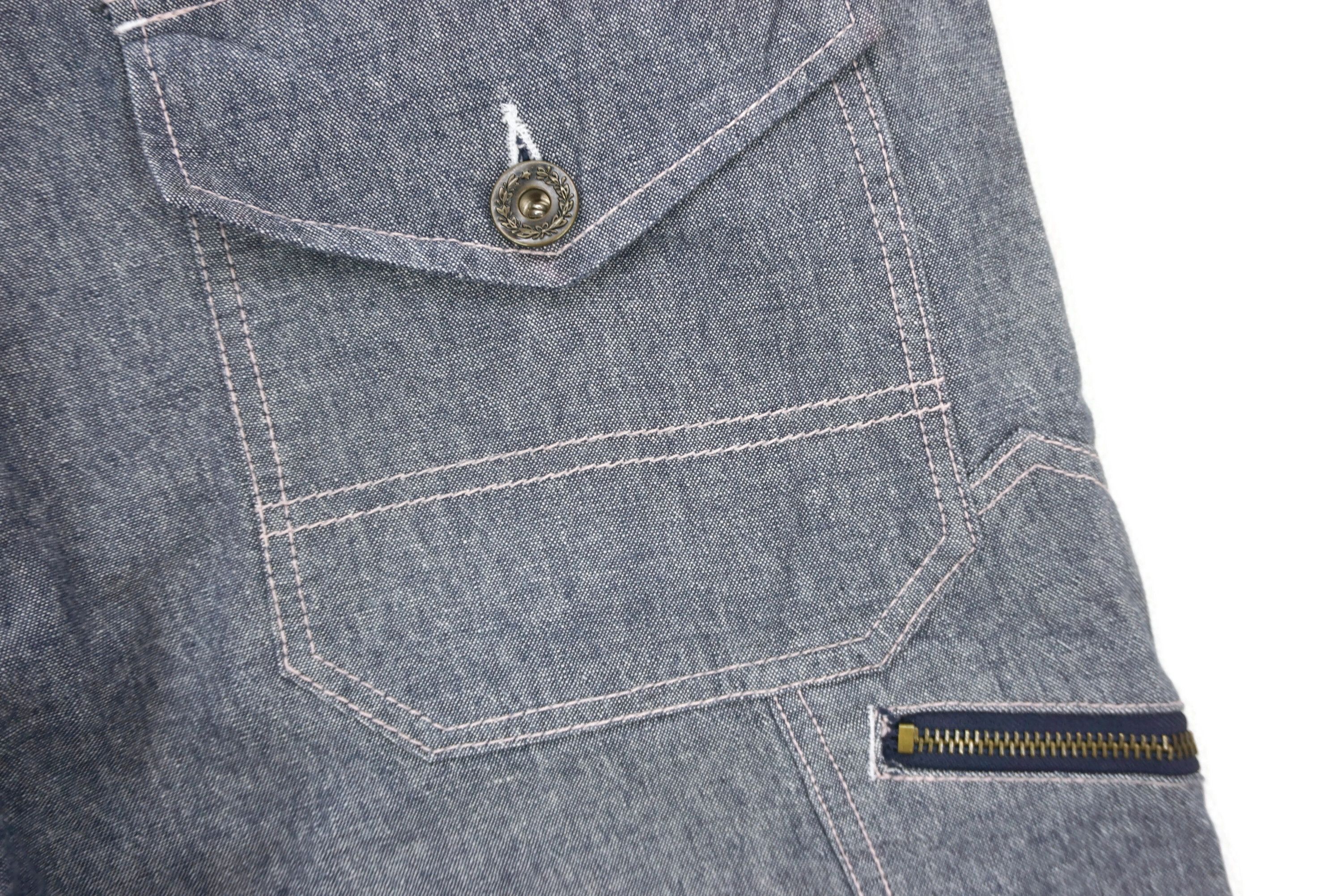 Japanese Brand UJ Contempo Carpenter Jeans Hickory Skateboard Jeans Size US 34 / EU 50 - 10 Thumbnail