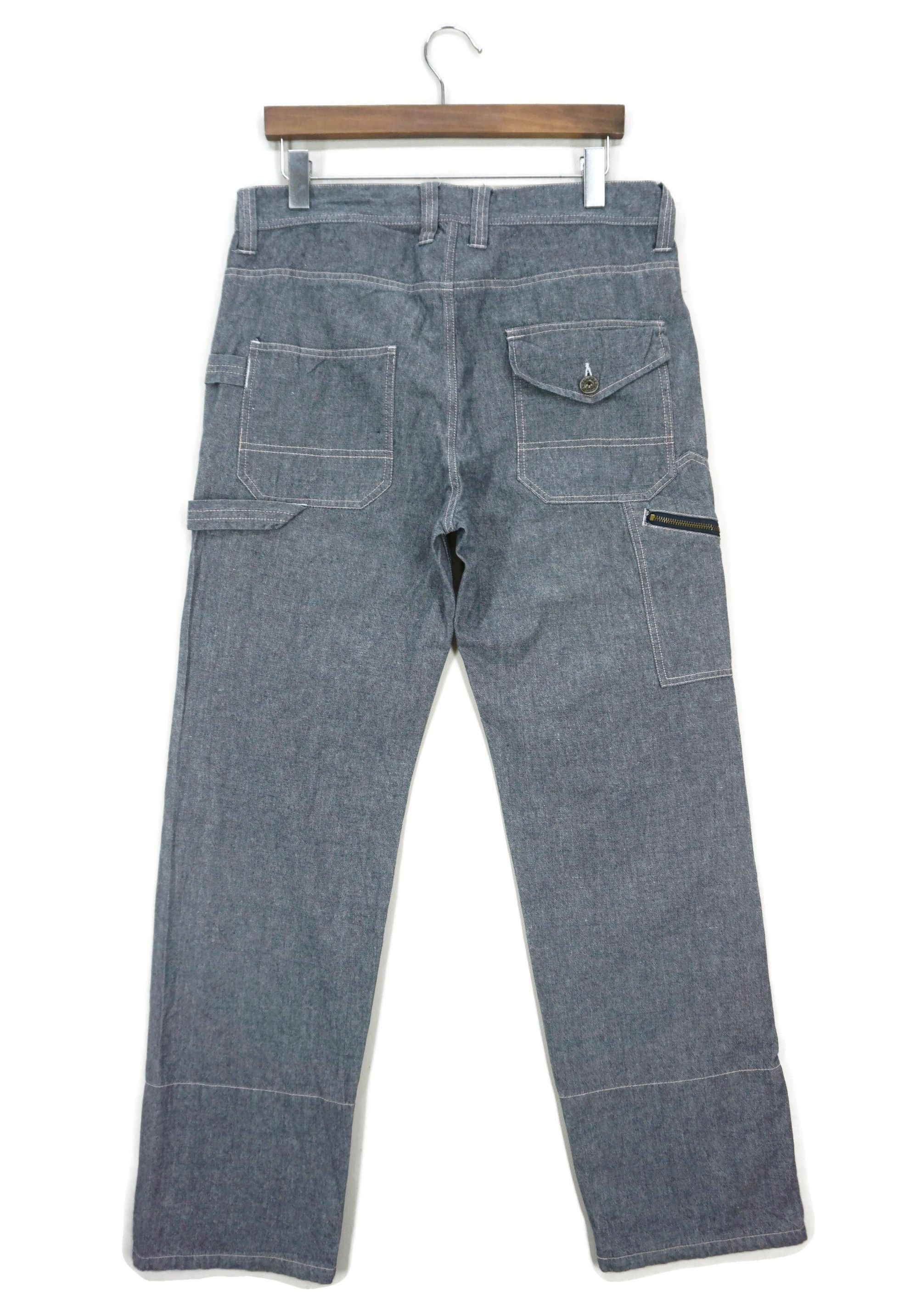 Japanese Brand UJ Contempo Carpenter Jeans Hickory Skateboard Jeans Size US 34 / EU 50 - 1 Thumbnail