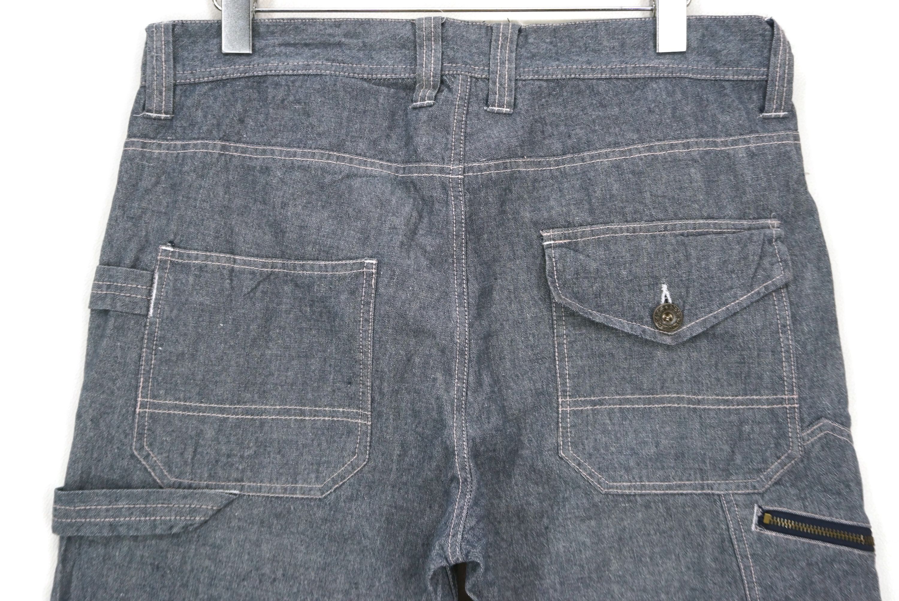 Japanese Brand UJ Contempo Carpenter Jeans Hickory Skateboard Jeans Size US 34 / EU 50 - 6 Thumbnail
