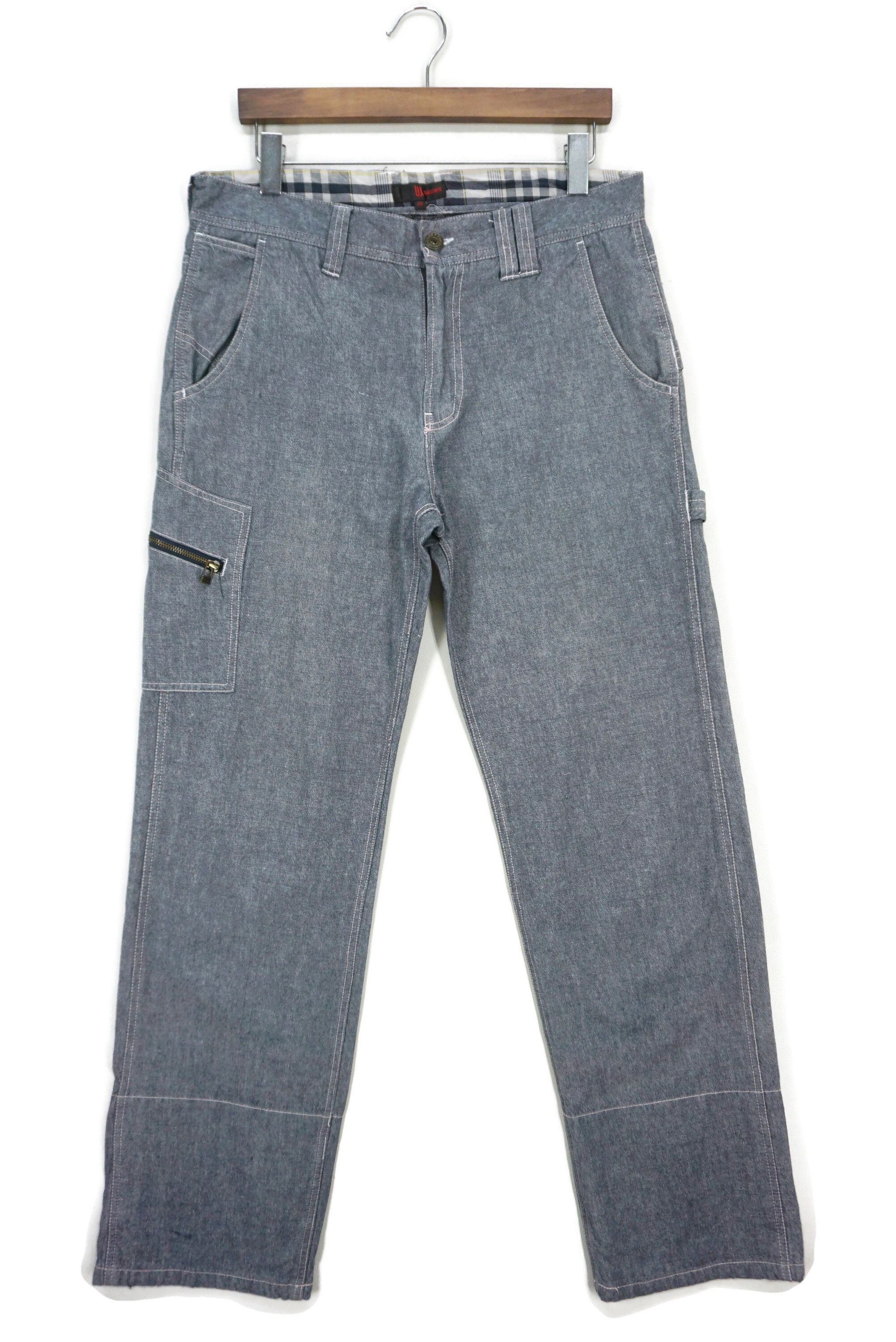 Japanese Brand UJ Contempo Carpenter Jeans Hickory Skateboard Jeans Size US 34 / EU 50 - 2 Thumbnail
