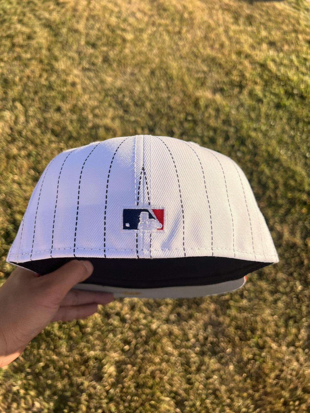 MLB × New Era 7 Stash1250 Chicago Cubs Foul Balls Patch Pinstripe Size ONE SIZE - 5 Thumbnail