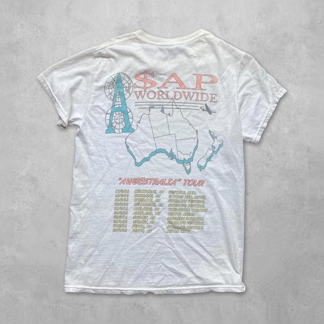 A$AP Rocky Asap Worldwide Australia Tour Tee Size US S / EU 44-46 / 1 - 2 Thumbnail