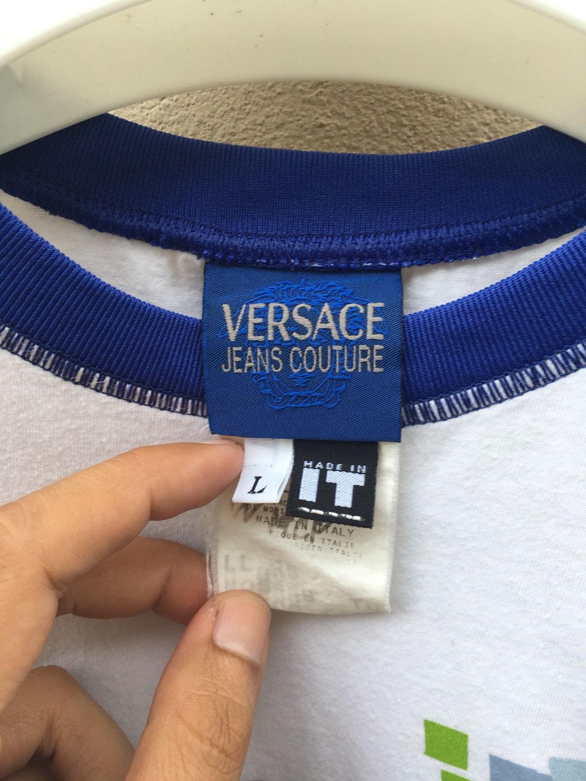 Versace Jeans Couture Versace abstract art design shirt Size US L / EU 52-54 / 3 - 6 Thumbnail