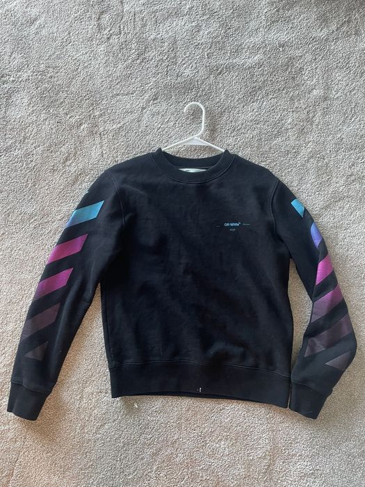 Off white sweatshirt sales gradient