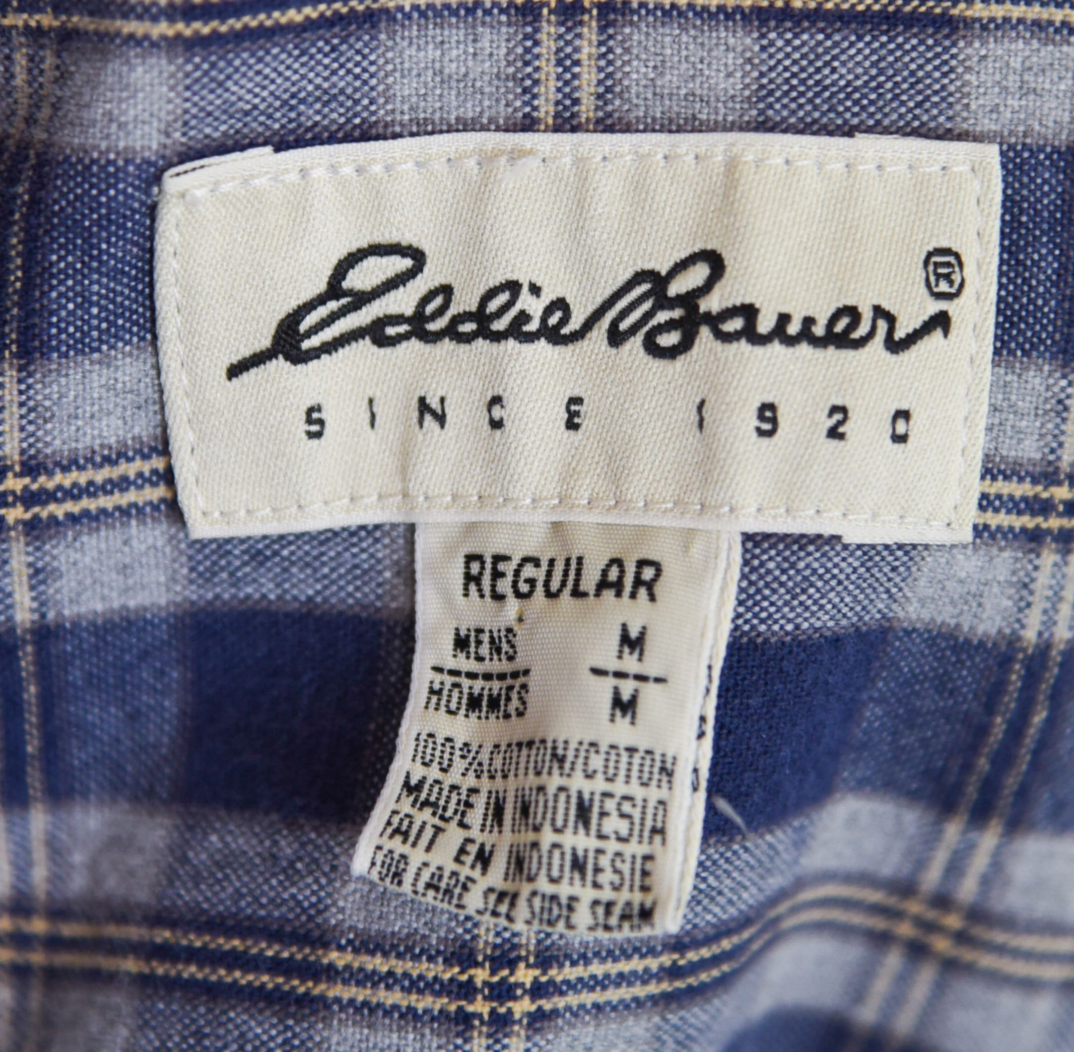 Eddie Bauer × Vintage Vintage Men Shirt M Check Long Sleeved Button Up Fannel Top Size US M / EU 48-50 / 2 - 8 Thumbnail
